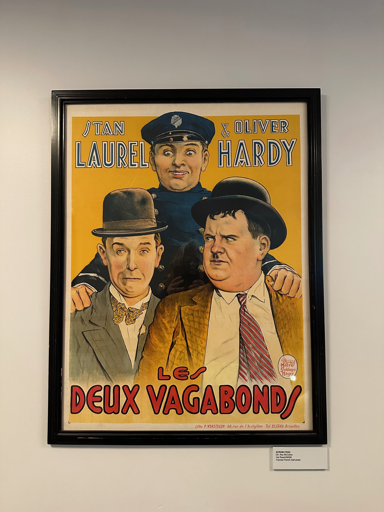 Joe Lauro's poster of Laurel and Hardy in 