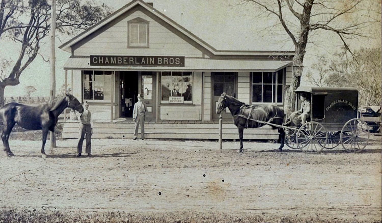 Recreating the look of the old front porch is part of the renovation plan at the Sagaponack General Store.