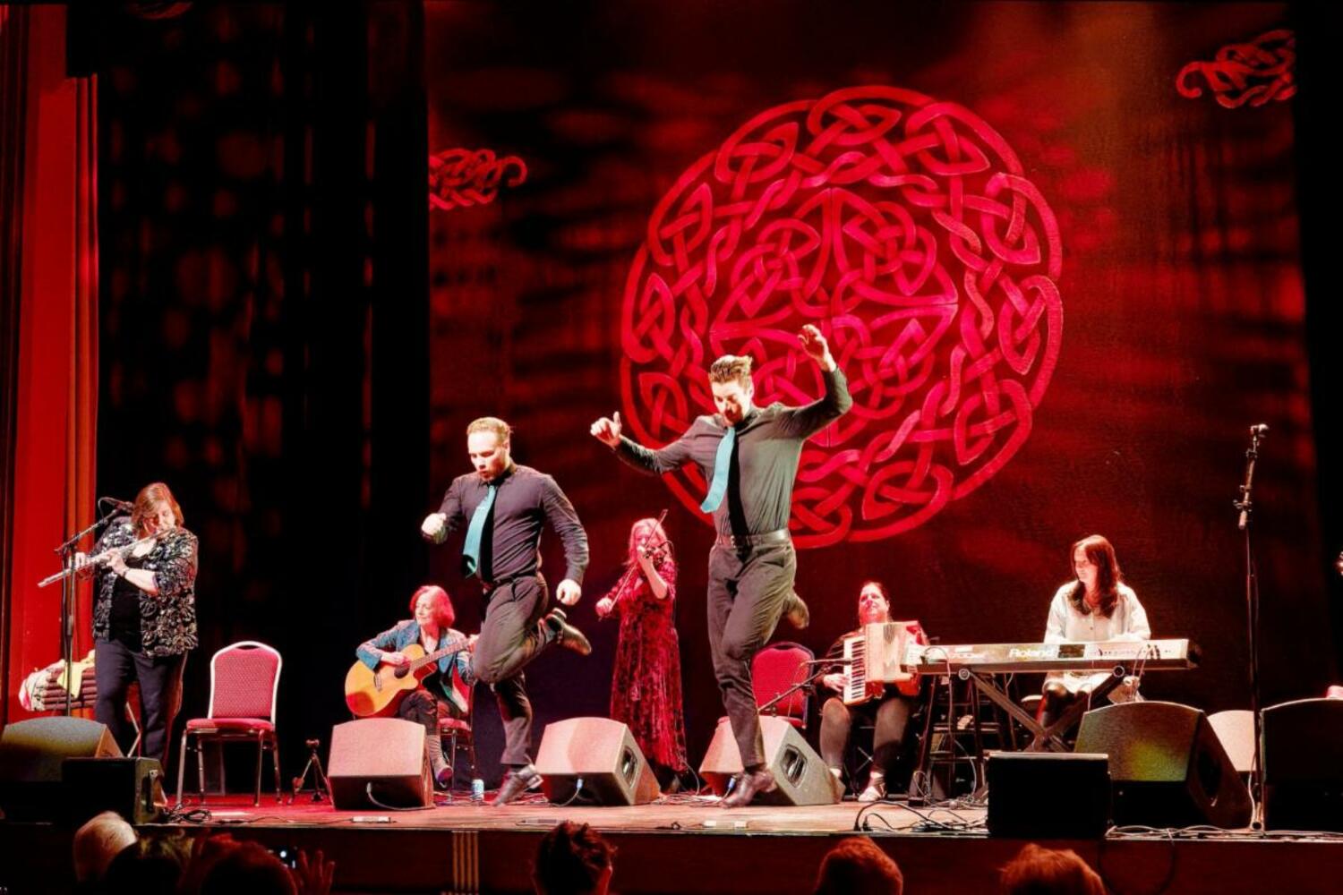 Irish step dancers will peform with Cherish The Ladies in “A Celtic Christmas” at Suffolk Theater on December 16. COURTESY SUFFOLK THEATER