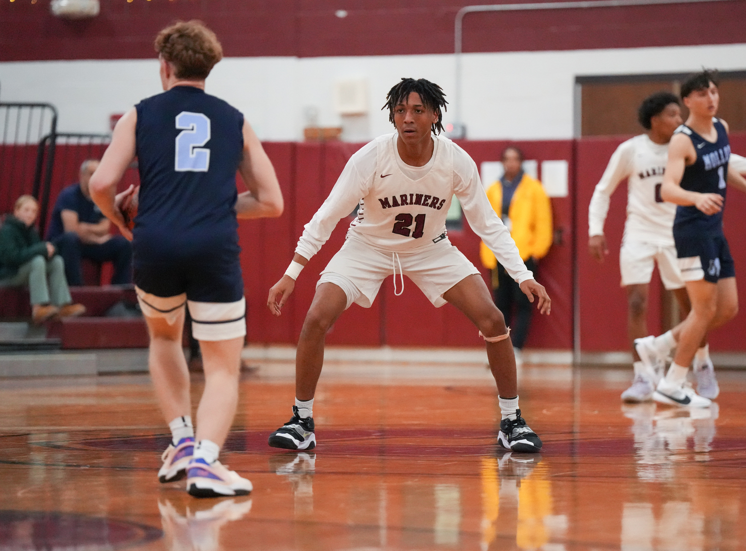 Nakai Pierson's defense throughout the Mariner Holiday Classic earned him an All-Tournament nod.   RON ESPOSITO/SOUTHAMPTON SCHOOL DISTRICT