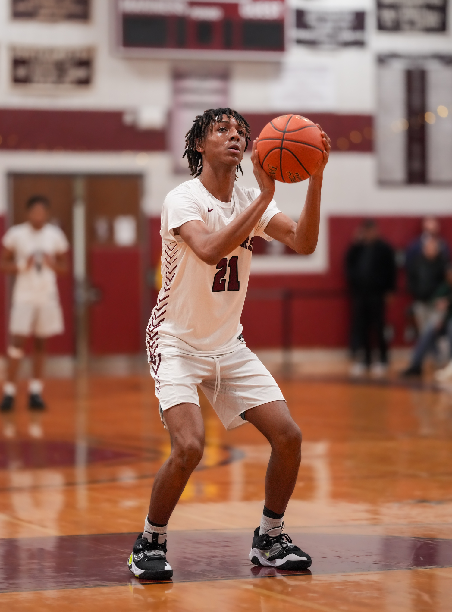 Southampton senior Nakai Pierson at the free throw line.   RON ESPOSITO/SOUTHAMPTON SCHOOL DISTRICT