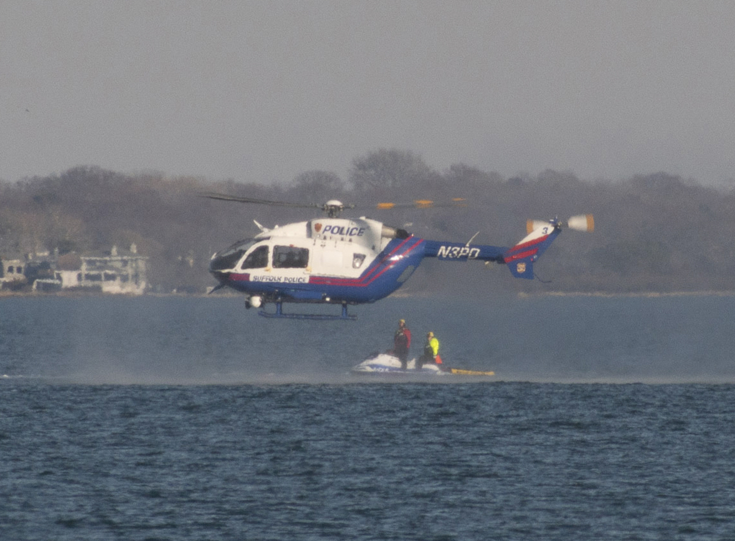 On Saturday Southampton Village Ocean Rescue hosted a drill with the Suffolk County Police Department and East Hampton Volunteer Ocean Rescue. TREVOR PARKER