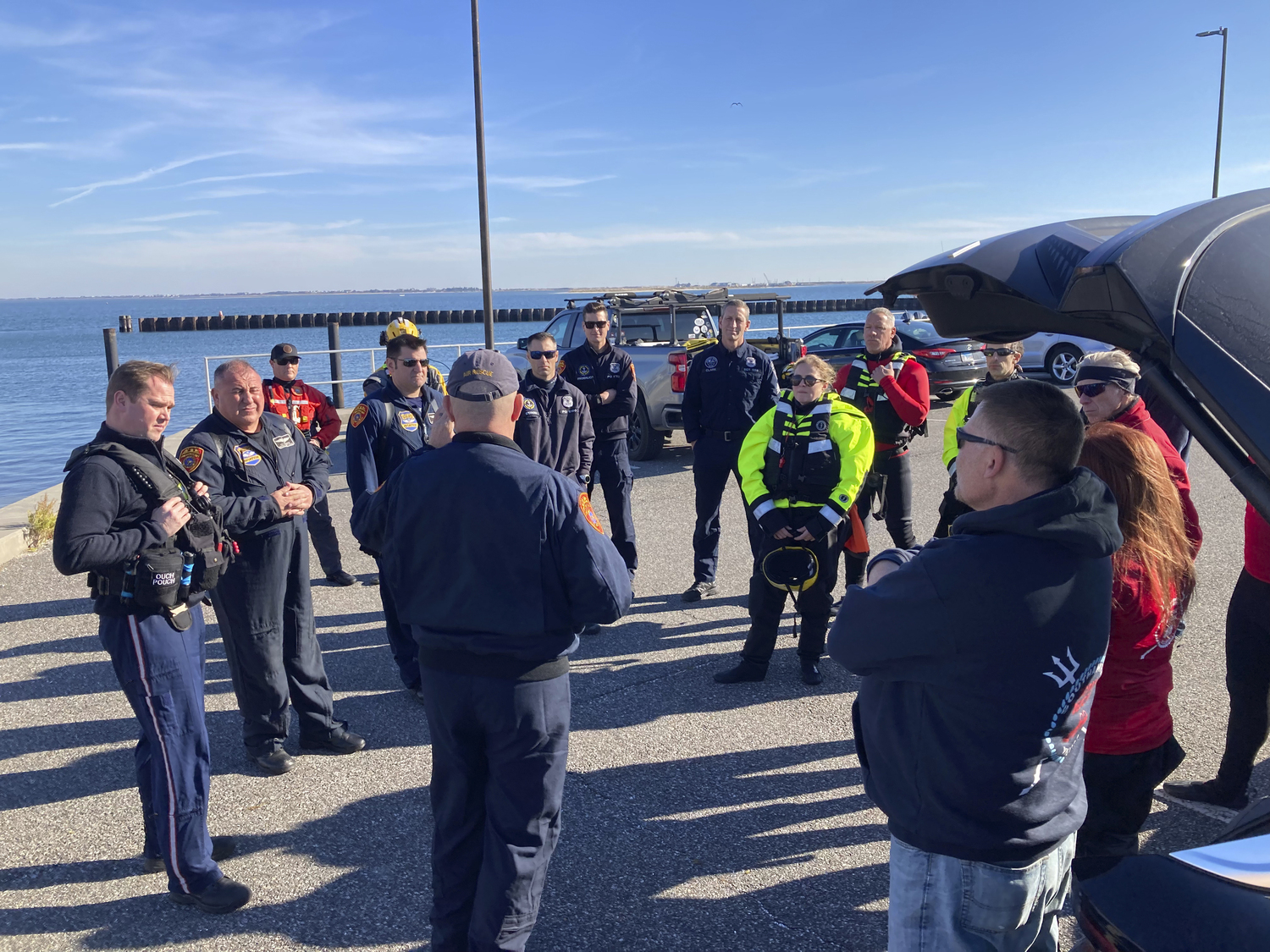 On Saturday Southampton Village Ocean Rescue hosted a drill with the Suffolk County Police Department and East Hampton Volunteer Ocean Rescue. TREVOR PARKER