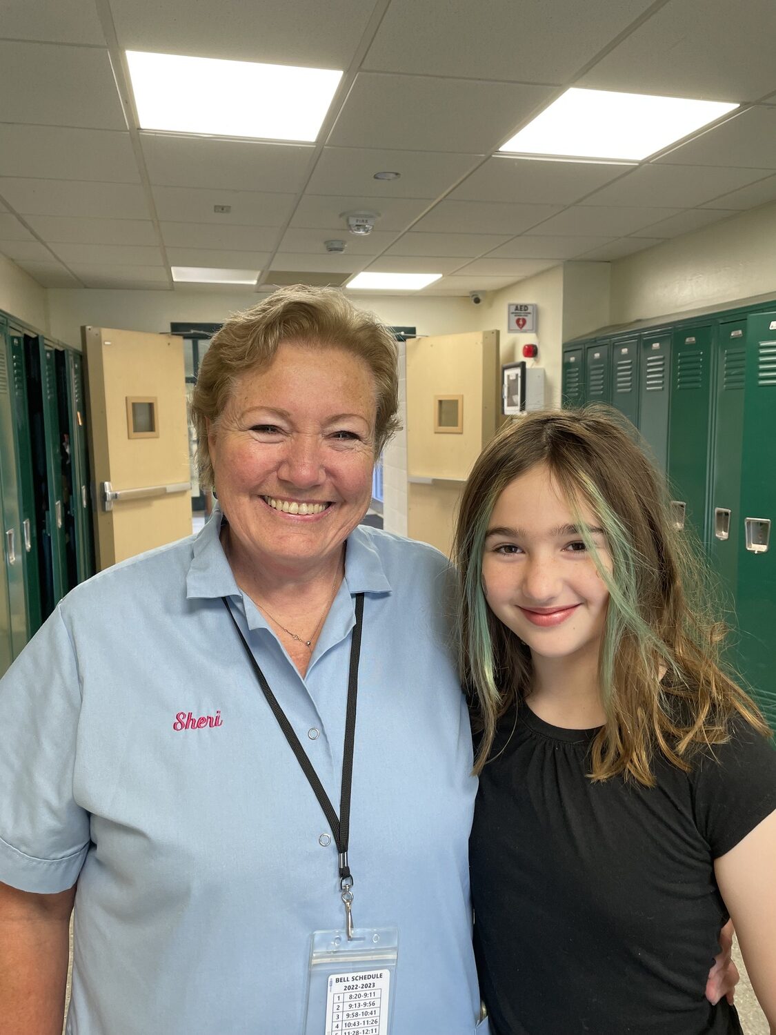 Sixth-grader Coral Borsack is very appreciative of the custodians at Springs School. DANIELLE HAMILTON