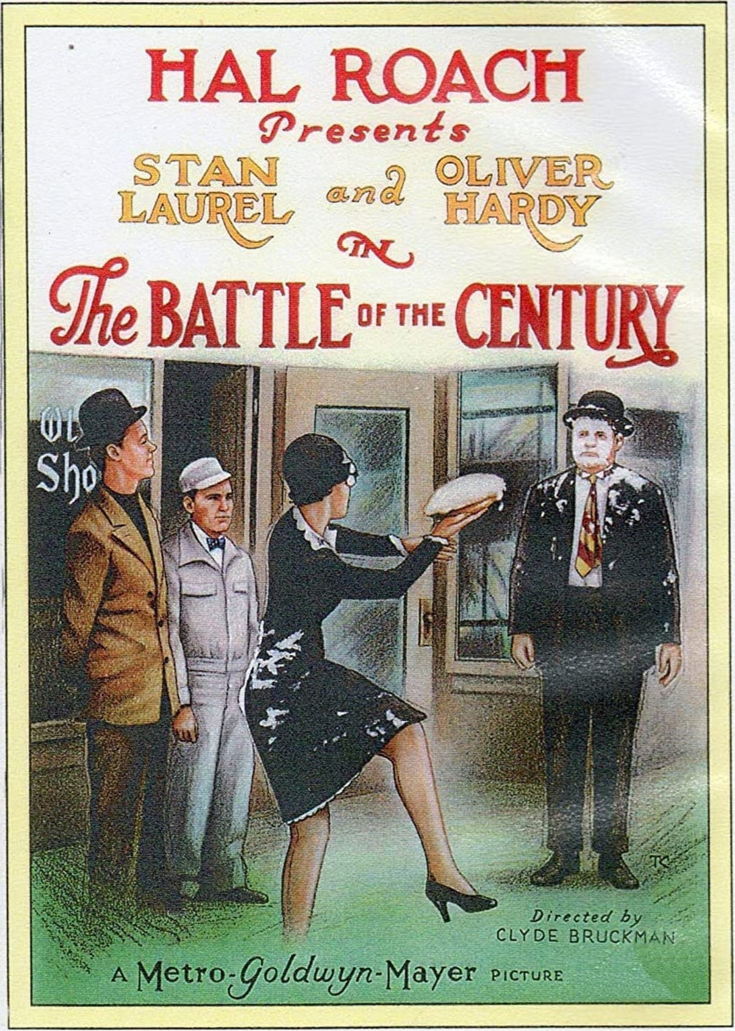 A poster for the 1927 Laurel and Hardy film 