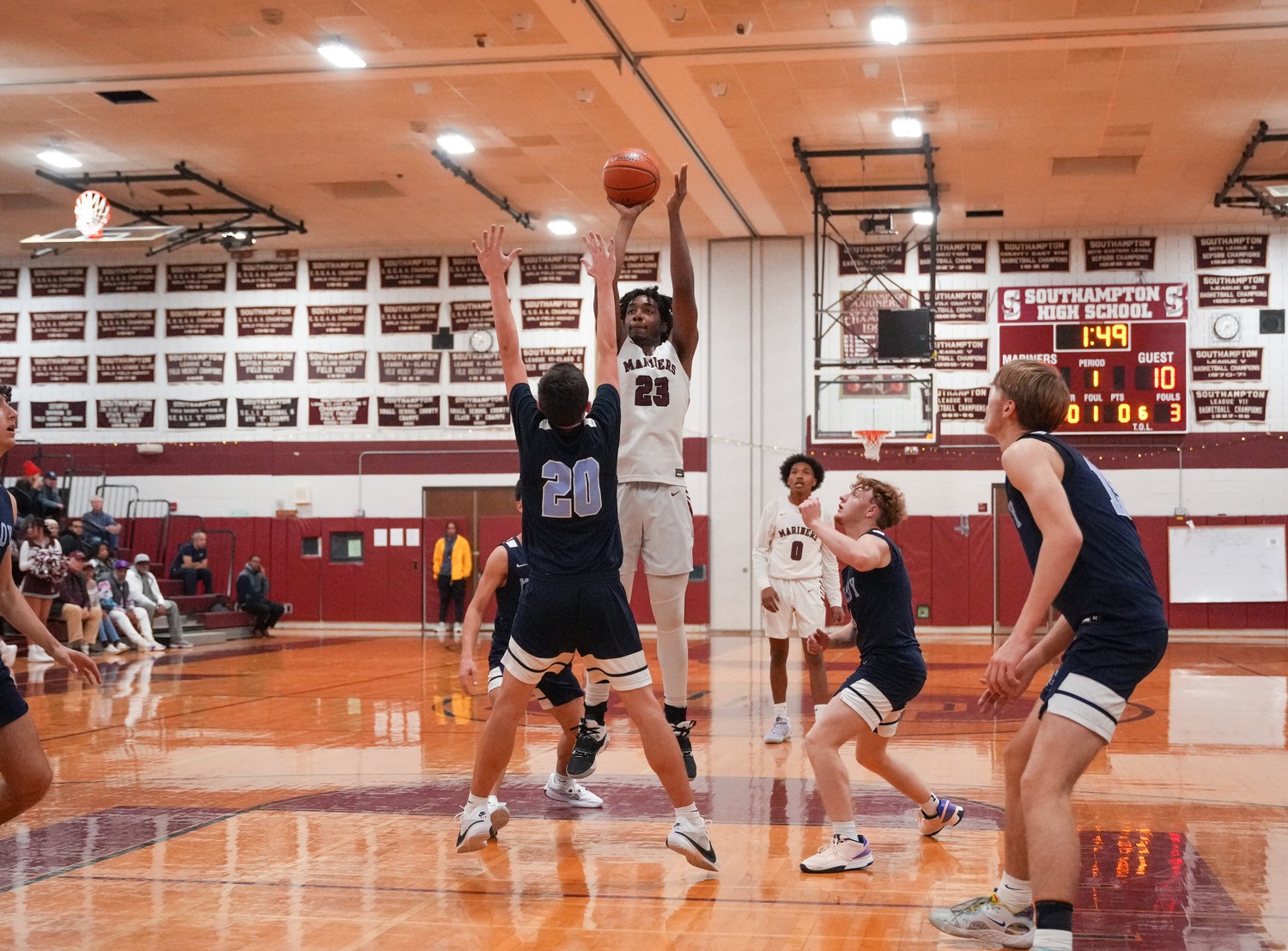 Southampton senior Tyler Blake shoots from the free throw line.   RON ESPOSITO/SOUTHAMPTON SCHOOL DISTRICT