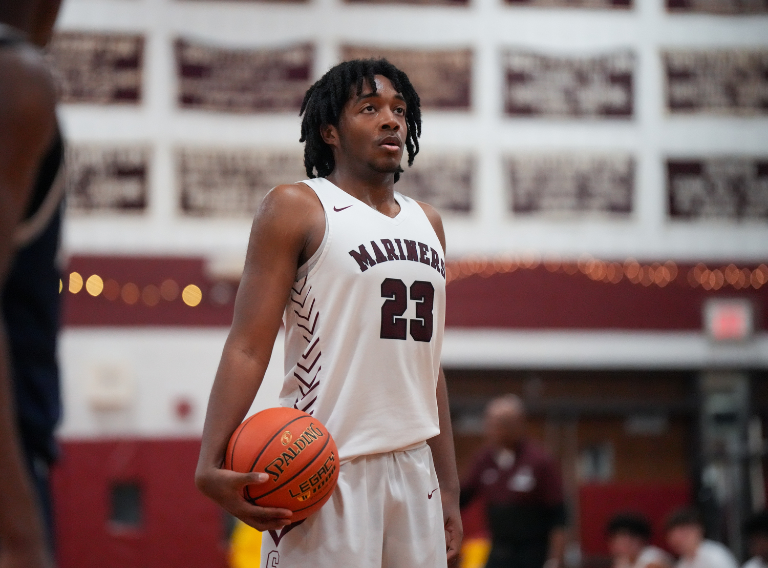 Senior Mariner Tyler Blake at the free throw line.   RON ESPOSITO/SOUTHAMPTON SCHOOL DISTRICT