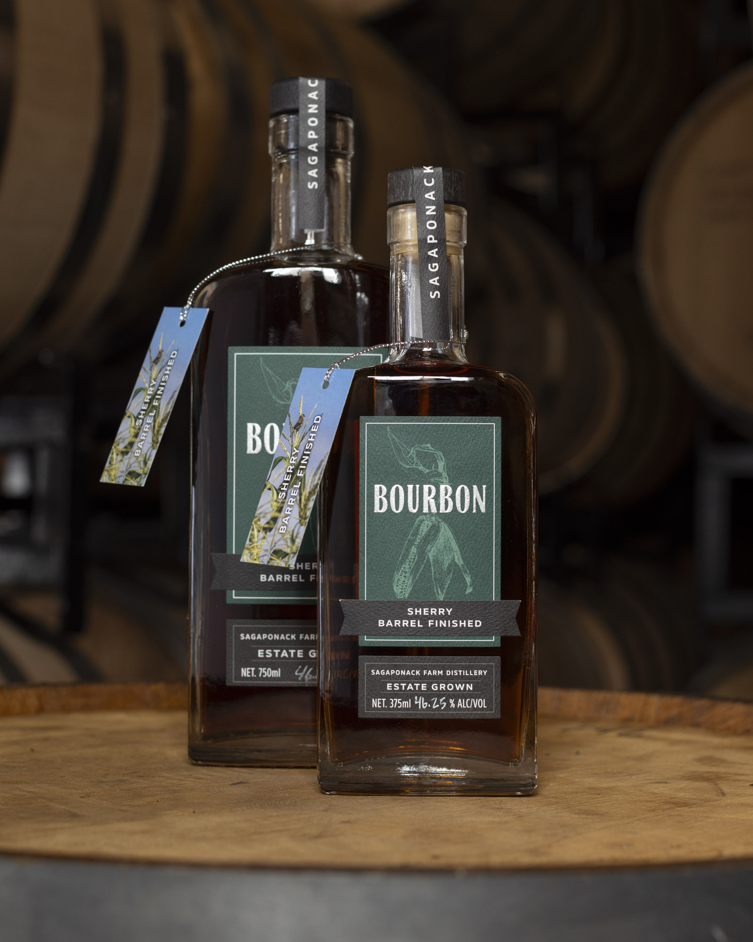 Sagaponack Farm Distillery's newest bourbon, finished in a sherry barrel. JOHN MUSNICKI