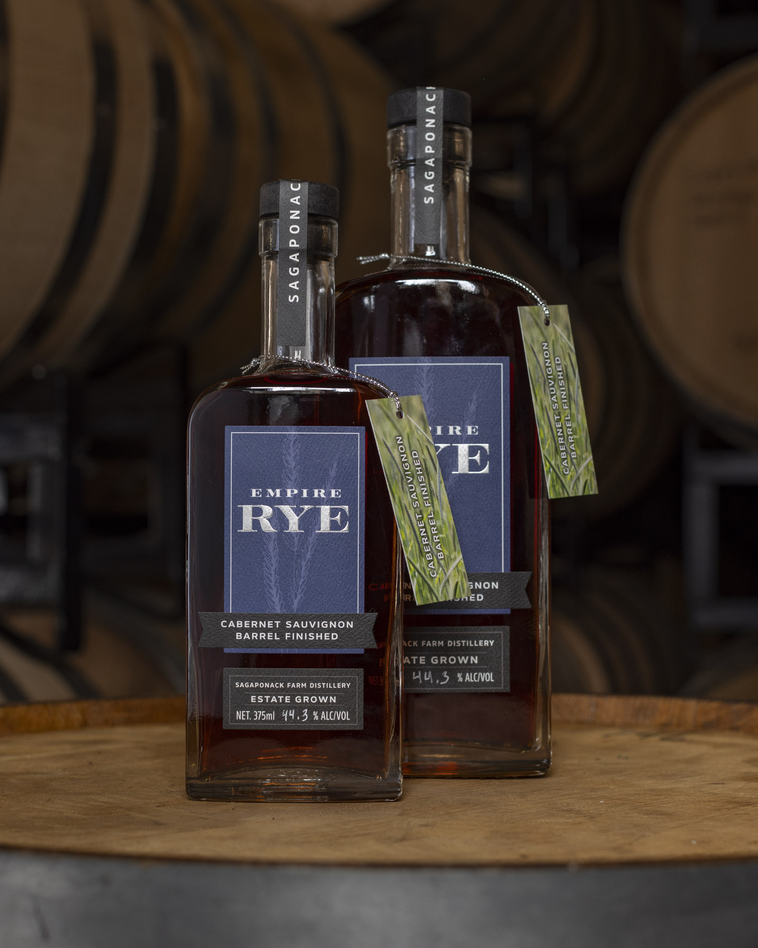 Sagaponack Farm Distillery's new Empire Rye, finished in a cabernet sauvignon barrel. JOHN MUSNICKI