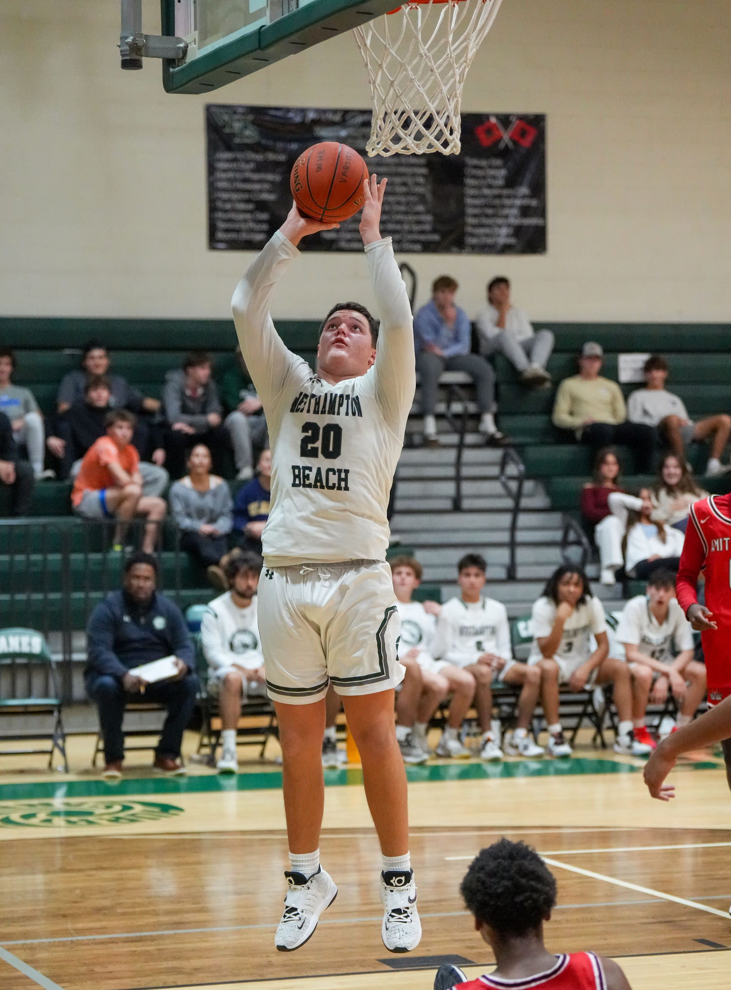 Senior power forward Andrew Mensch is wide open for easy points. RON ESPOSITO
