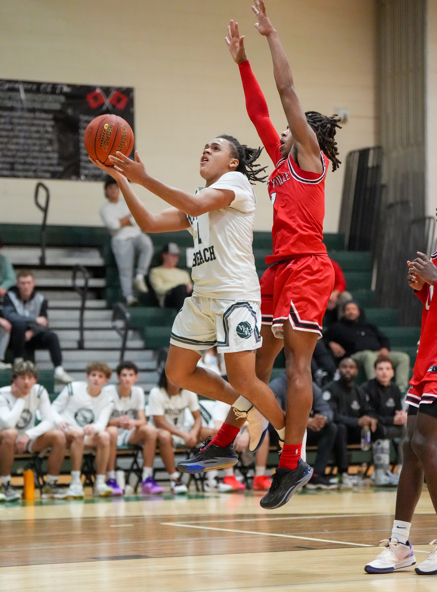 Sophomore point guard Malachi Bullock looks to the basket. RON ESPOSITO