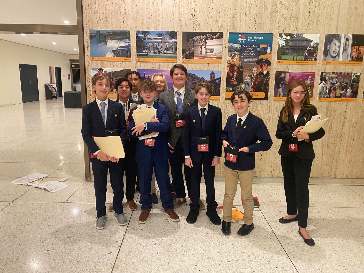 Westhampton Beach Middle School students recently participated in the New York State YMCA Youth and Government Conference. COURTESY WESTHAMPTON BEACH SCHOOL DISTRICT