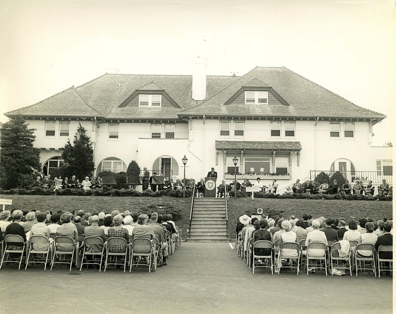 The first-ever commencement at Southampton College, 1967.The first commencement ceremony in 1967.The first commencement ceremony in 1967.
COURTESY SOUTHAMPTON TOWN HISTORIC DIVISION