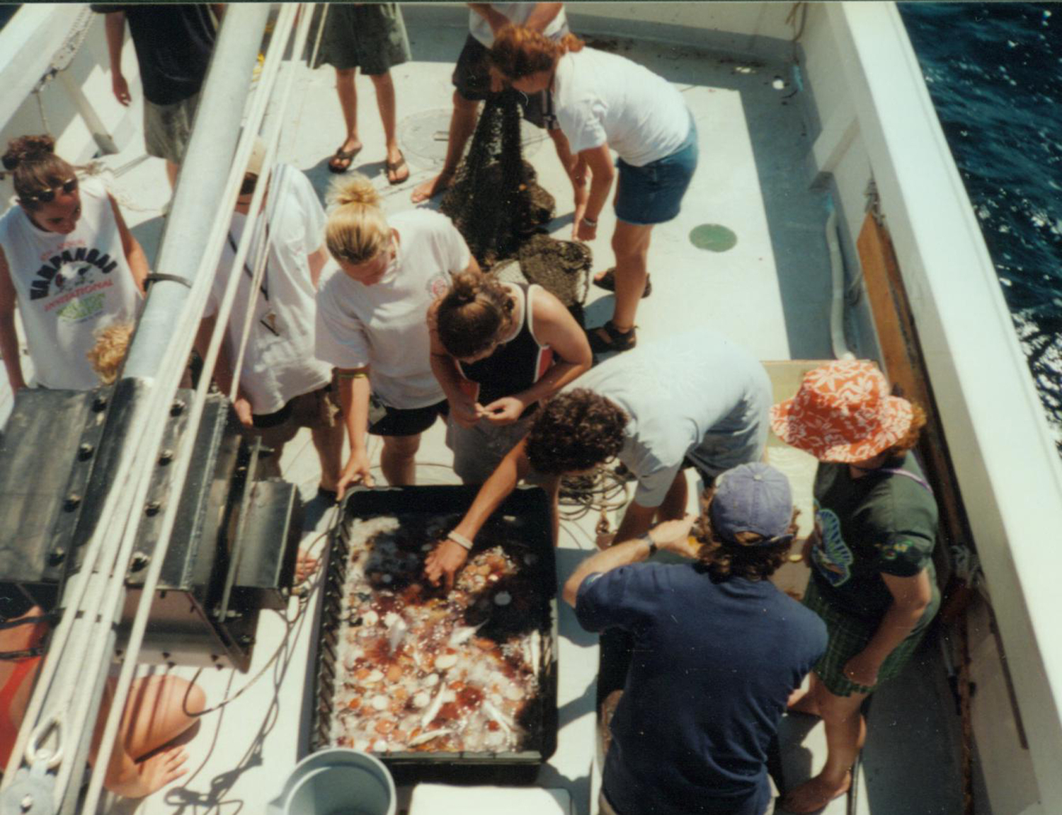The Marine Science Program in the late 90s, early 2000s.  COURTESY DON GETZ