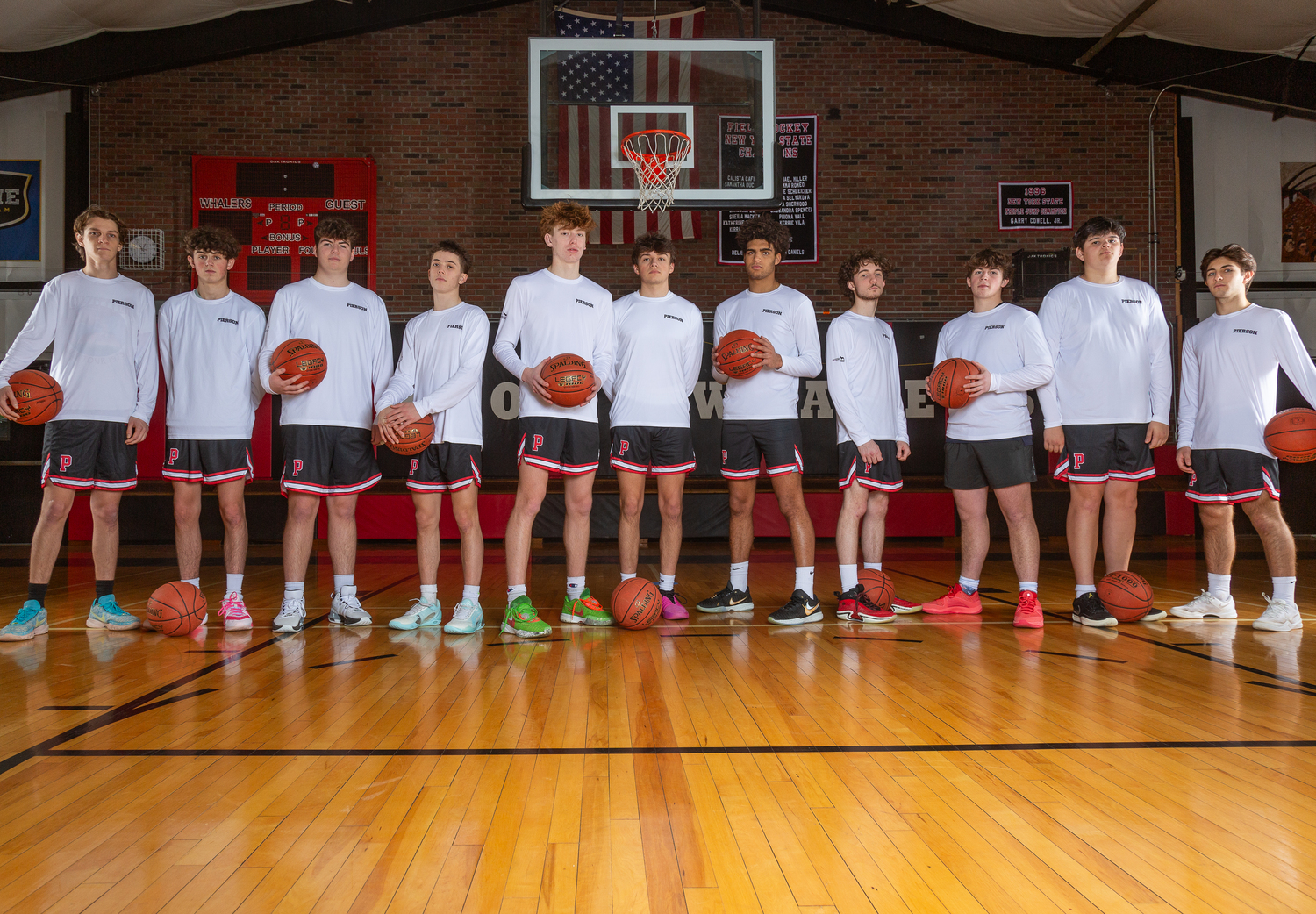The Pierson boys basketball team will play a fundraiser game for the American Cancer Society at home on Friday night to honor former coach Kevin O'Halloran.   JANET MANCINO