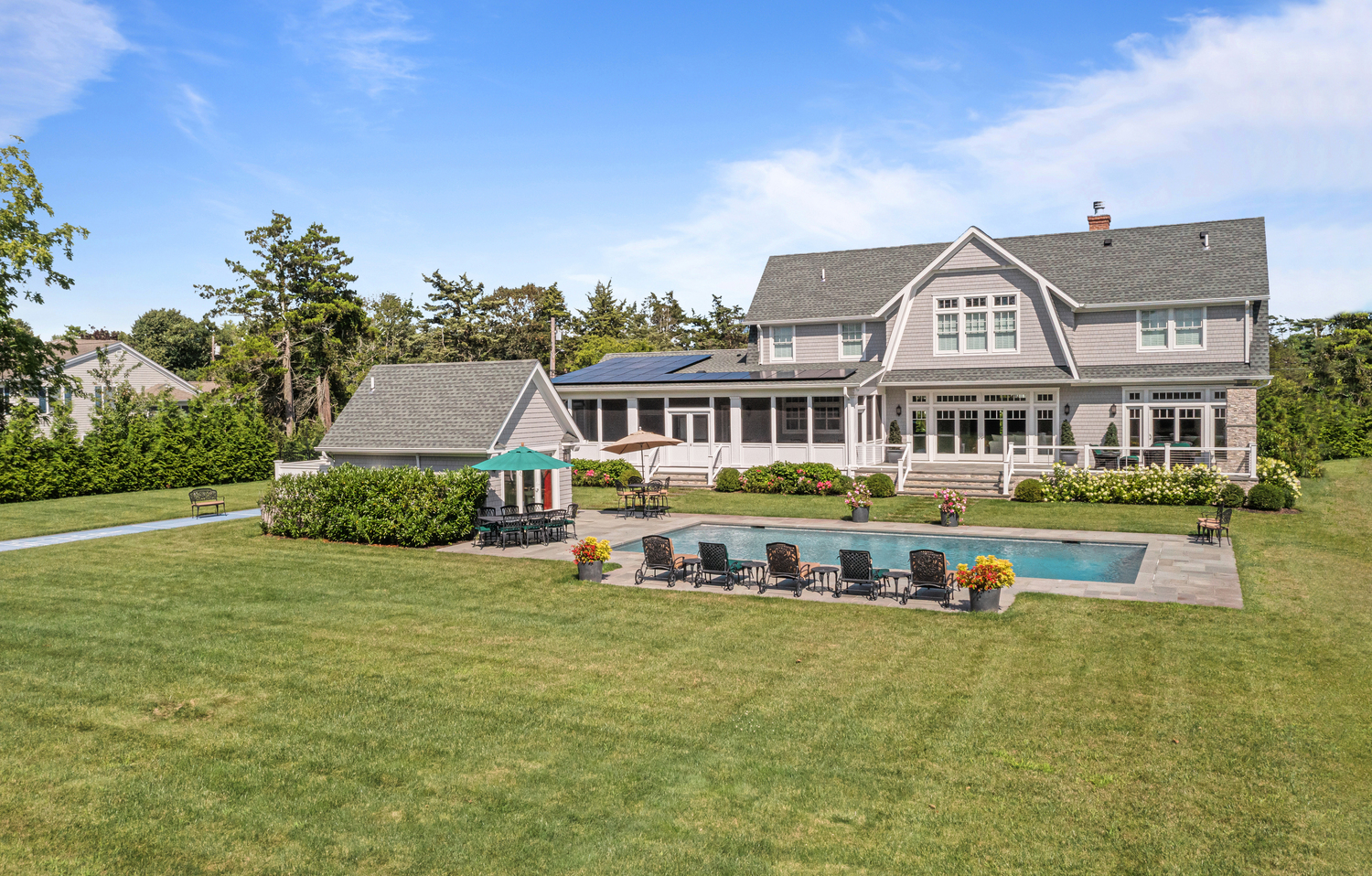 Recently sold at 7 Quogo Neck Lane in Quogue. COURTESY BROWN HARRIS STEVENS