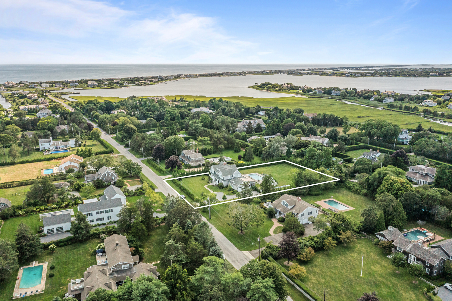 Recently sold at 7 Quogo Neck Lane in Quogue. COURTESY BROWN HARRIS STEVENS