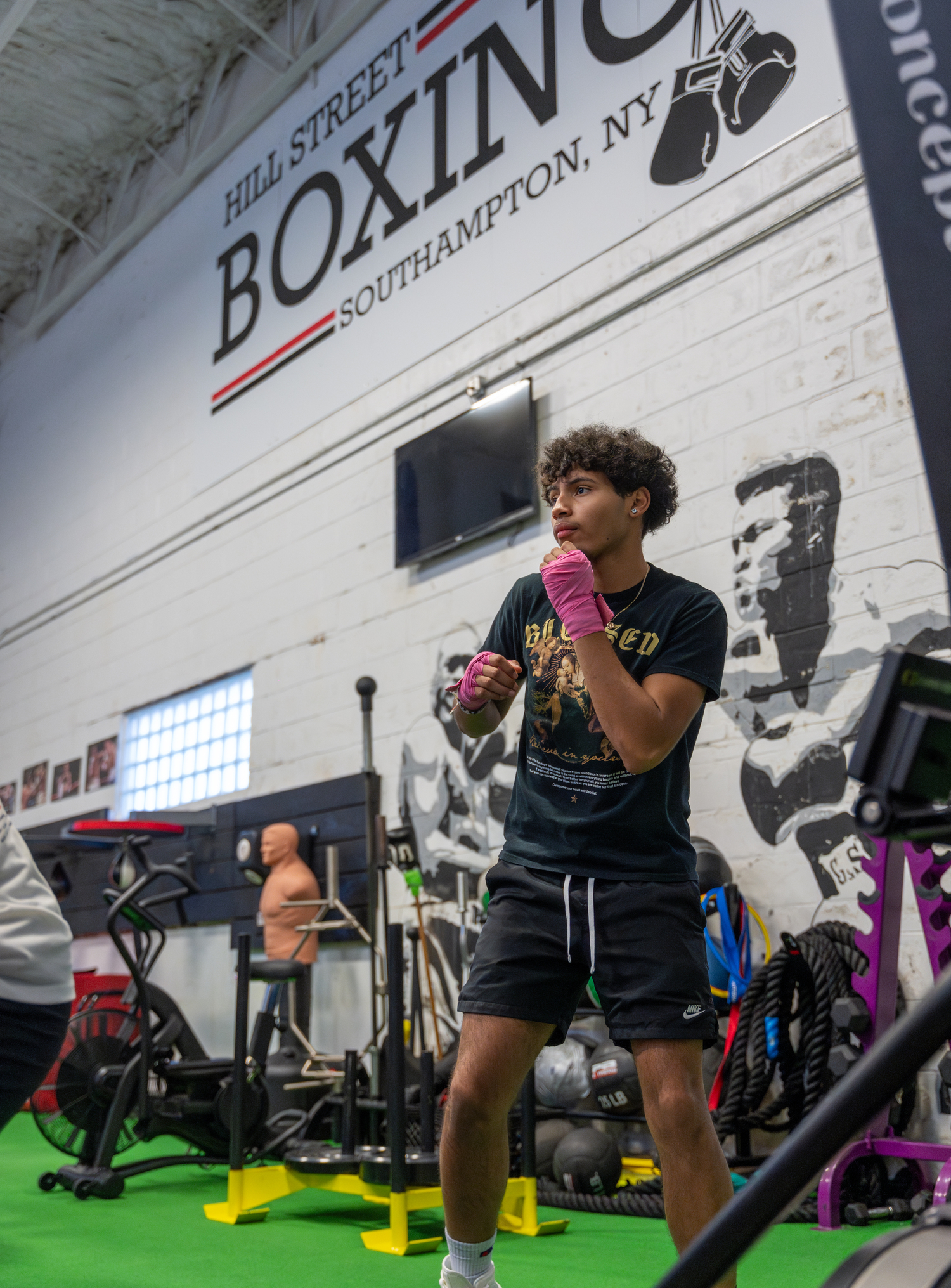 Southampton High School senior Chris Atancuri said he's learned a lot from his time spent learning to box. RON ESPOSITO