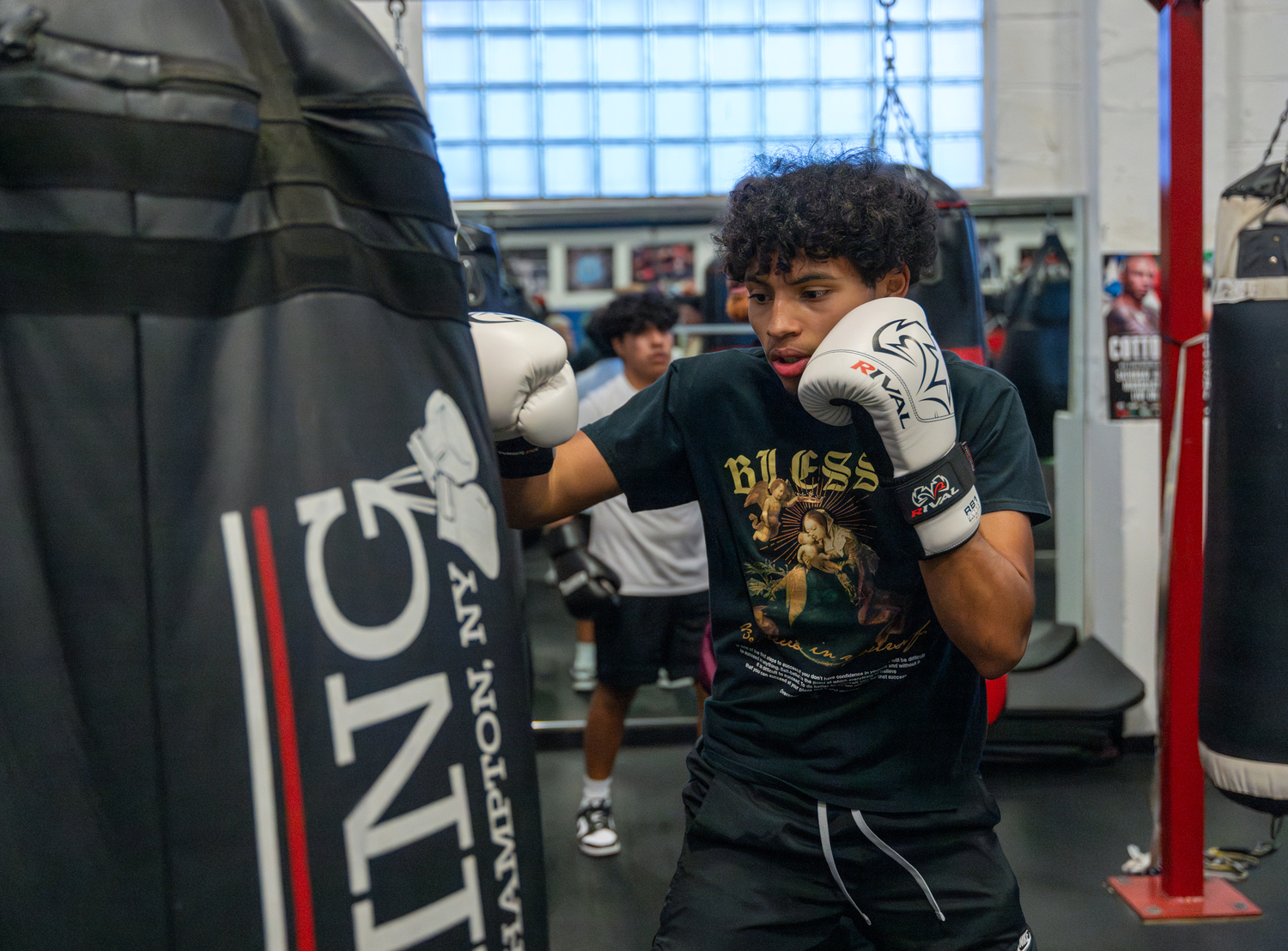 Southampton High School senior Chris Atancuri said he's changed mentally and physically since taking up boxing. RON ESPOSITO