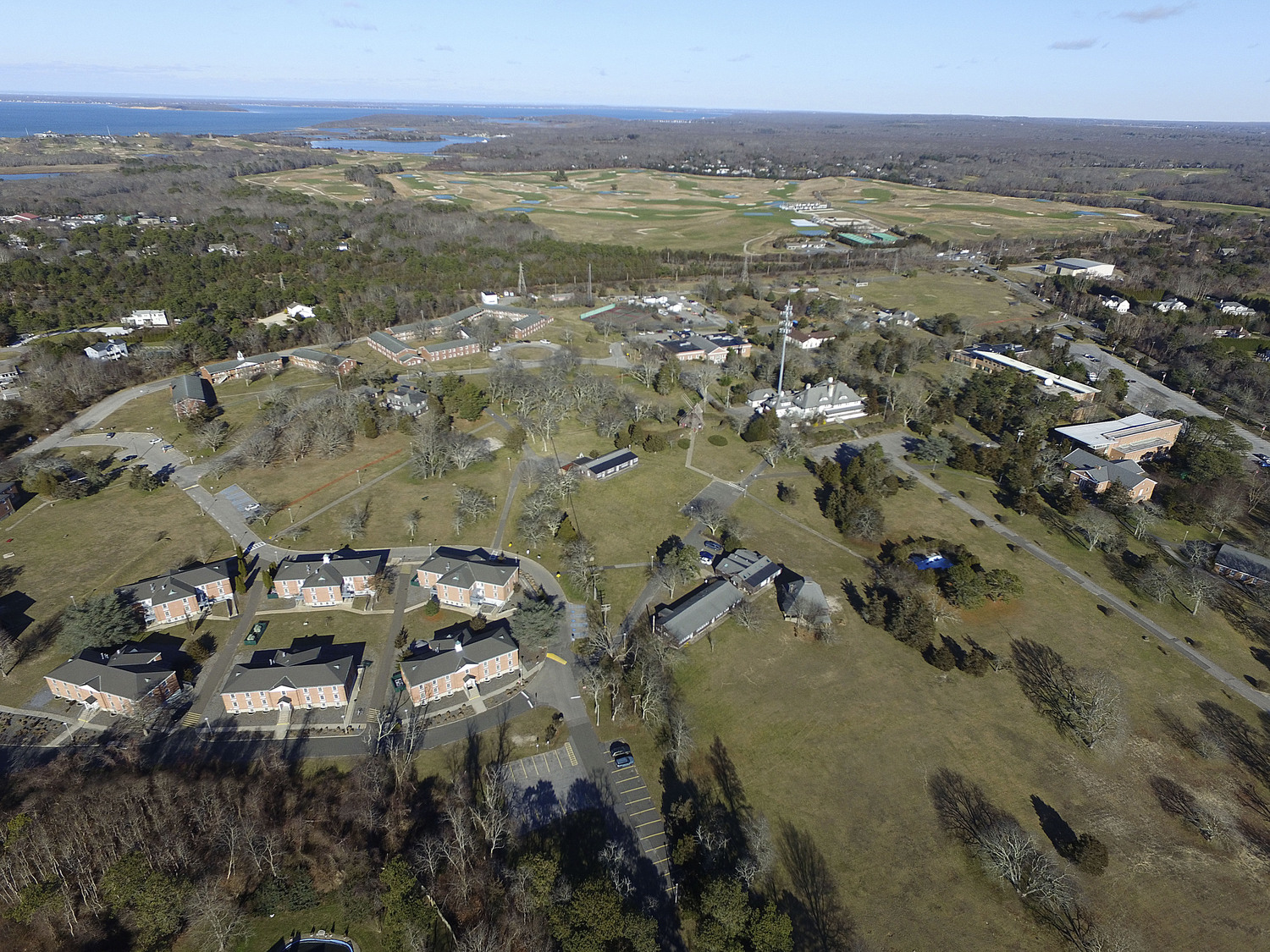 A bird's eye view of Stony Brook University Southampton.