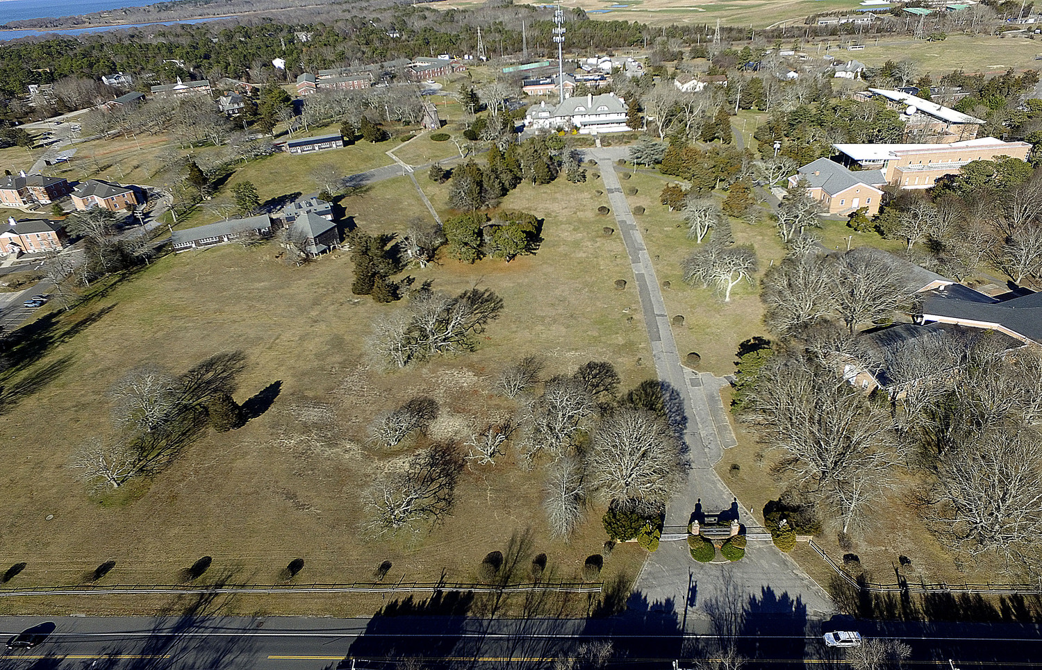 A bird's eye view of Stony Brook University Southampton.