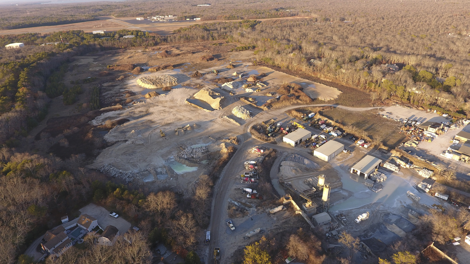 Sand Land in Noyac has shut down. The mine's owner, Wainscott Sand and Gravel, will move operations to a portion of its property in Wainscott that was formerly occupied by Southampton Masonry.  MICHAEL WRIGHT