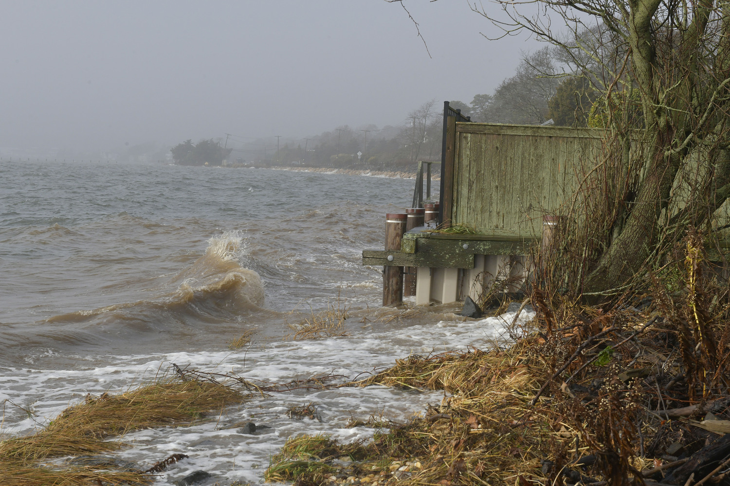 The region continues to be battered by storms causing major erosion in some areas.   DANA SHAW
