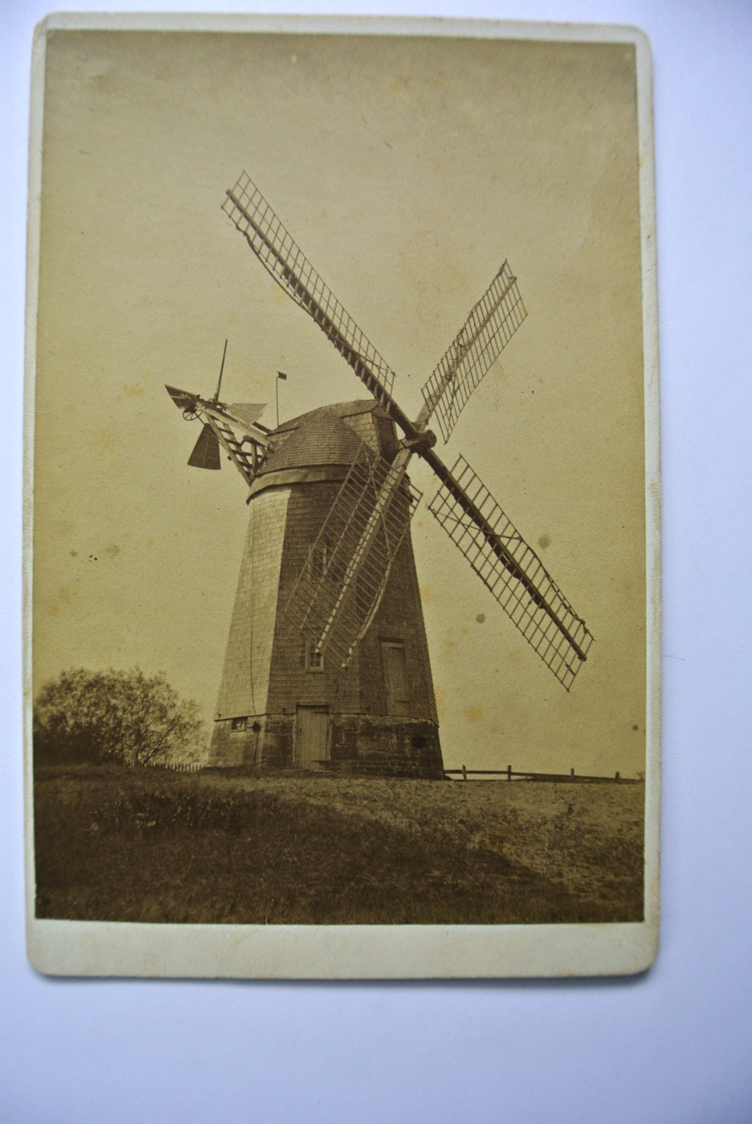 Originally located on Mill Hill on Windmill Lane in Southampton Village, the windmill was move to it's current location on Stony Brook Southampton campus in 1890.  COURTESY SOUTHAMPTON HISTORY MUSEUM