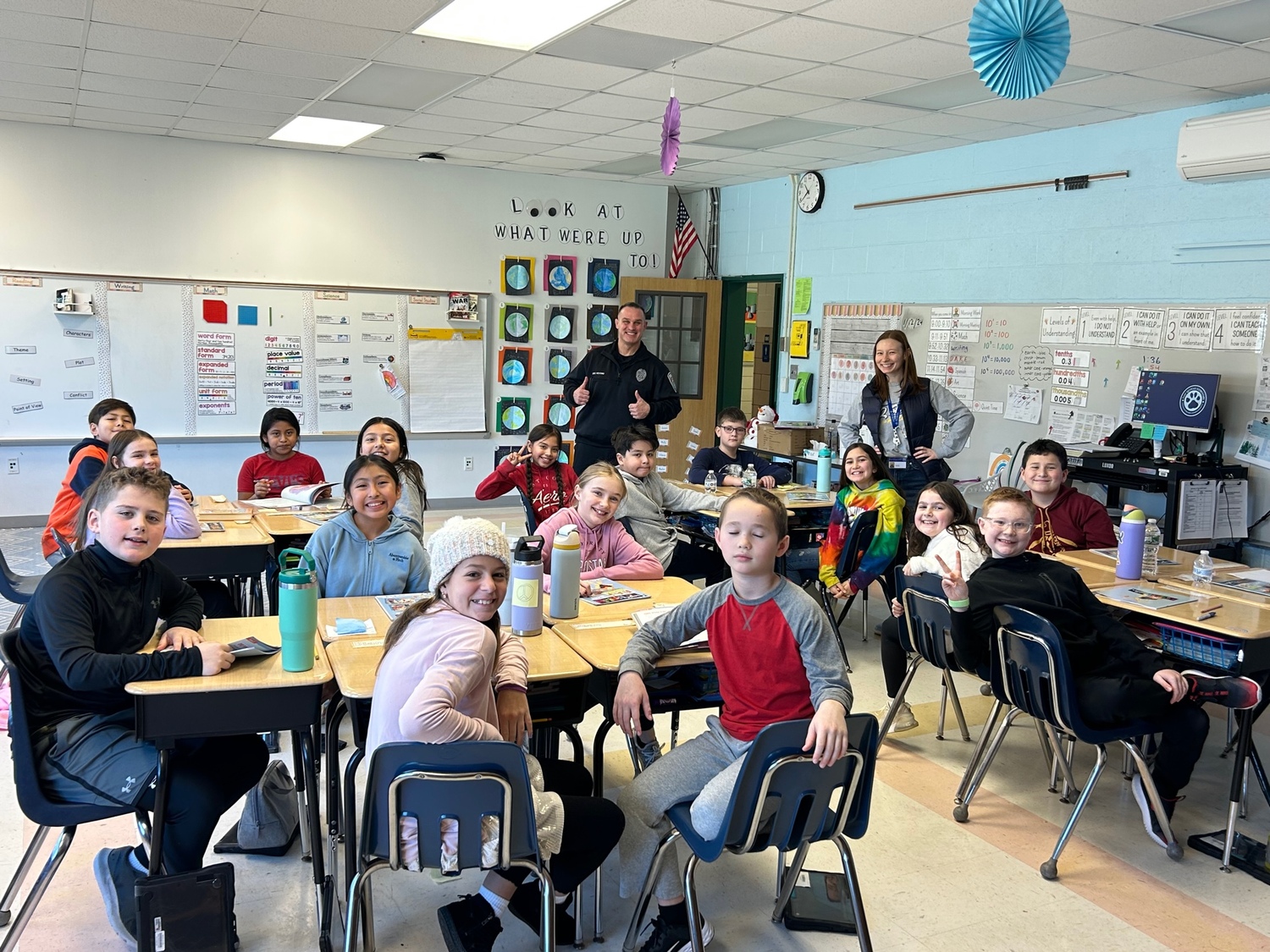 The Southampton Police Department D.A.R.E. and Officer Vecchio visited the East Quogue School District to teach students about the consequences of drug use, the importance of making responsible choices, and strategies for resisting peer pressure. The D.A.R.E. program is designed to empower students with the knowledge and skills to make informed decisions and lead healthy, drug-free lives. COURTESY EAST QUOGUE SCHOOL DISTRICT