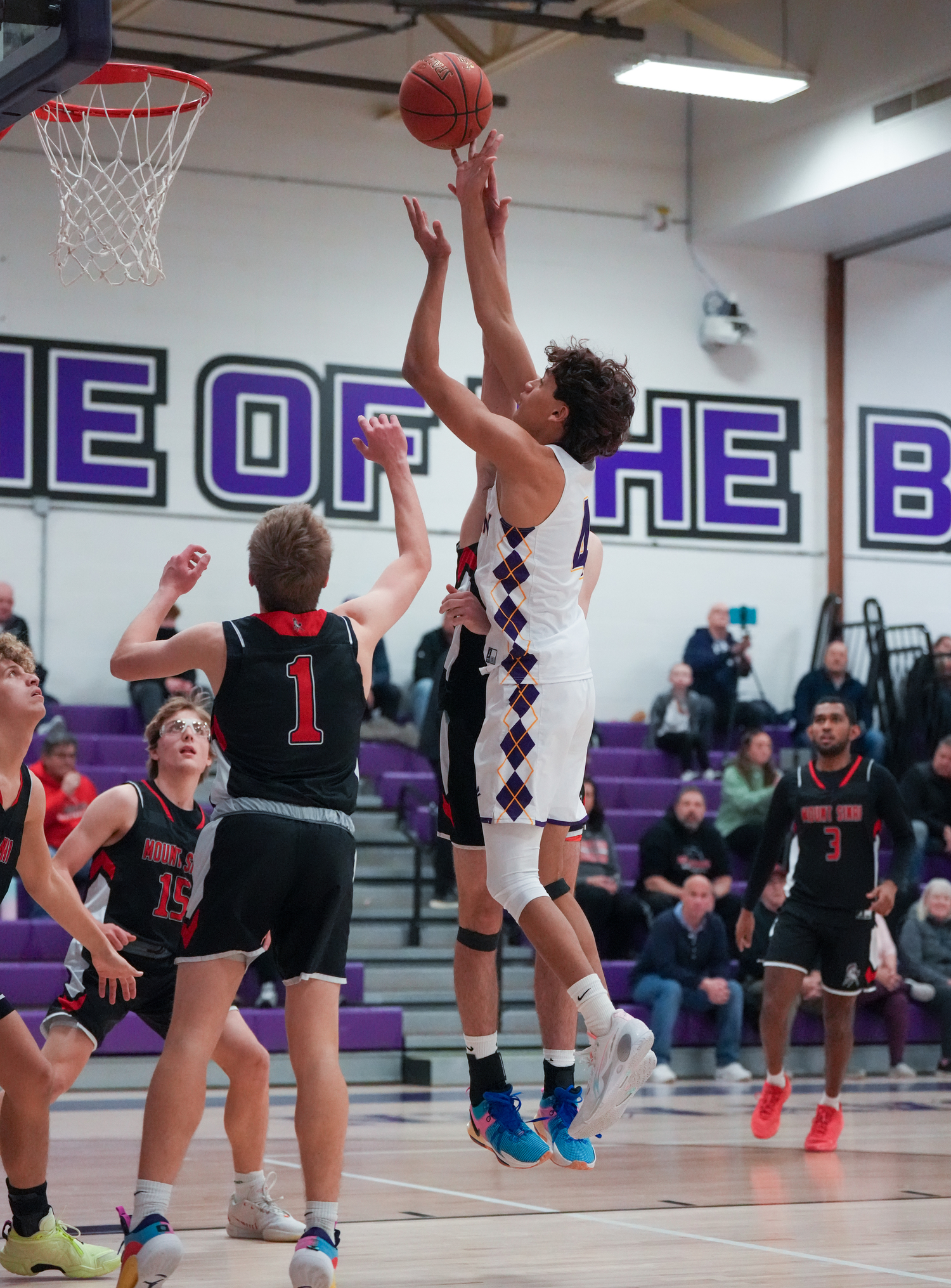 Hampton Bays senior Frank Galeas tries to score.  RON ESPOSITO