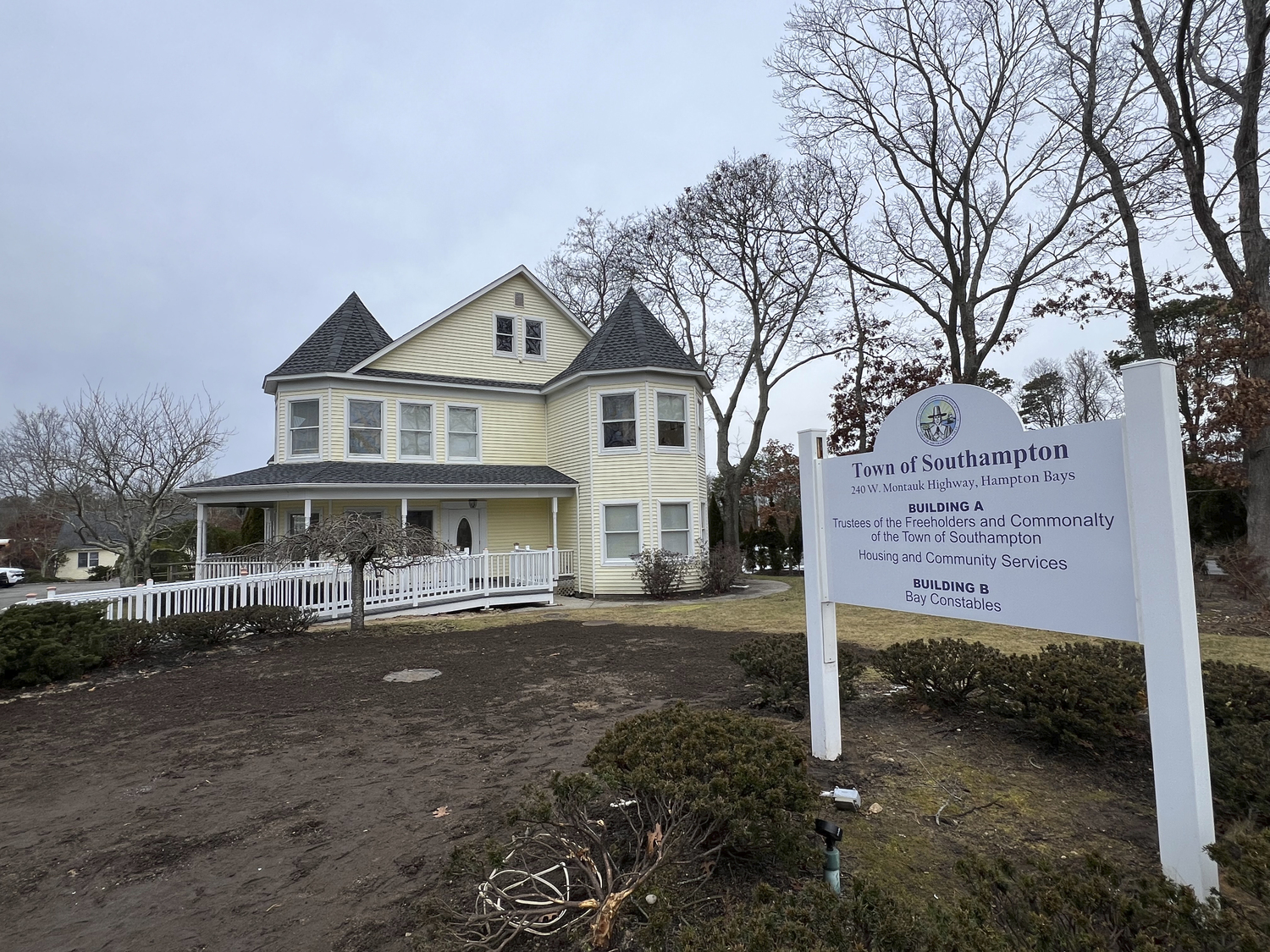 The new Southampton Town Trustees office at 240 West, Montauk Highway in Hampton Bays.  DANA SHAW