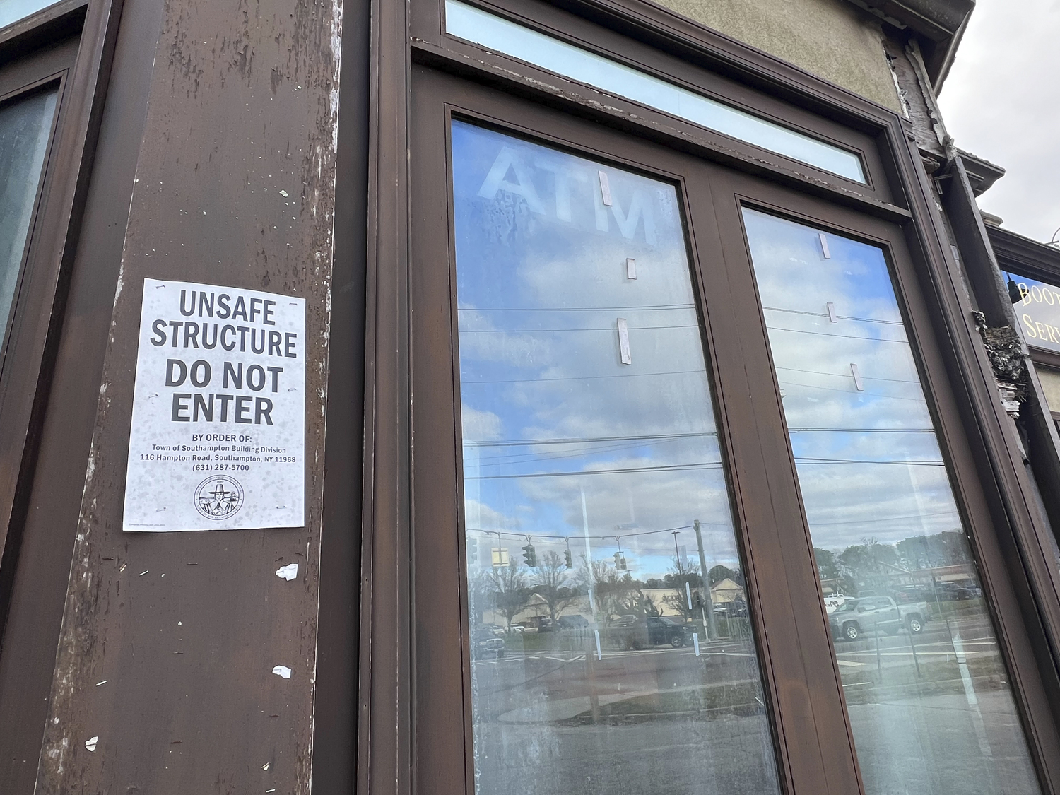 The former Hampton Bays Diner has sat empty for many year and has been designated 