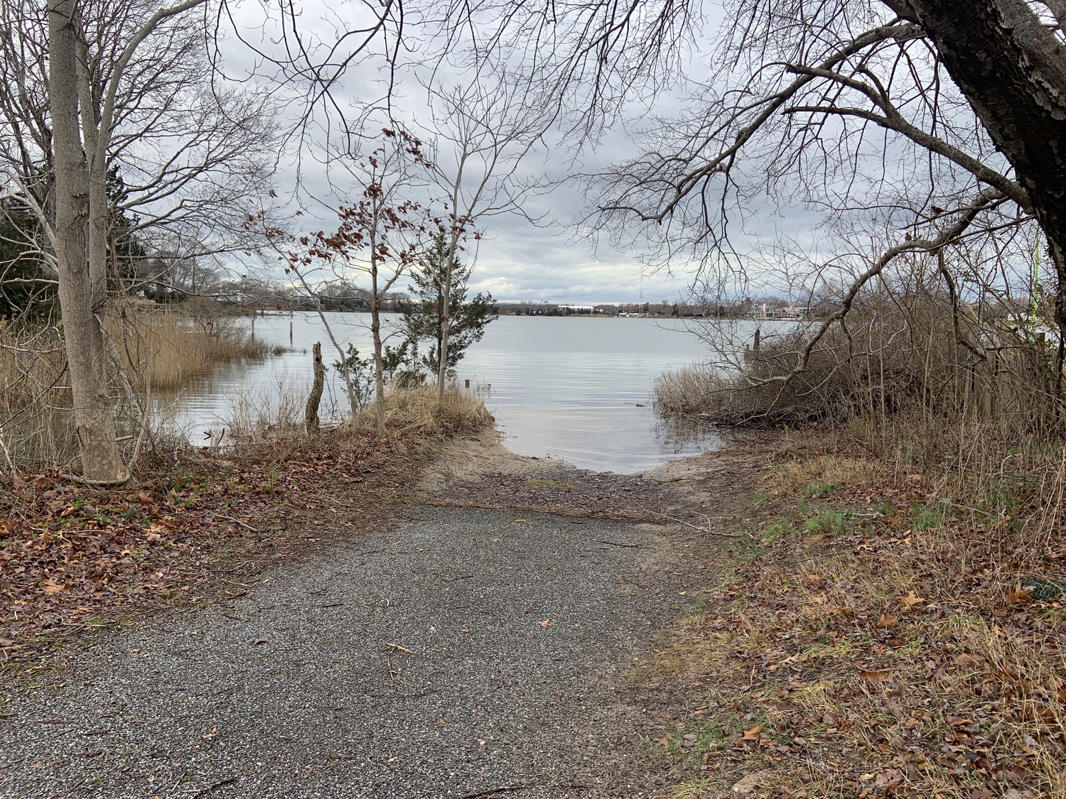 A little used access point at John Street in Sag Harbor. STEPHEN J. KOTZ