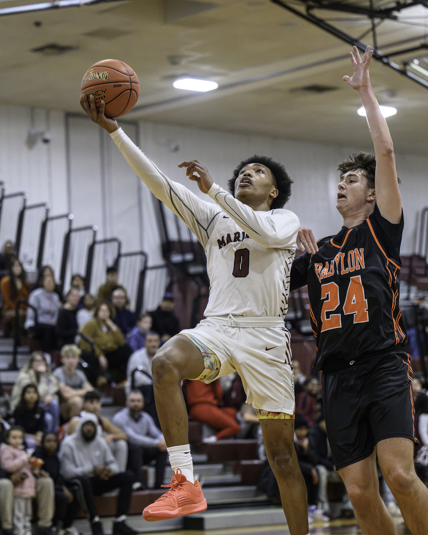 Southampton junior Naevon Williams led all scorers with 22 points on Thursday, January 11.   MARIANNE BARNETT