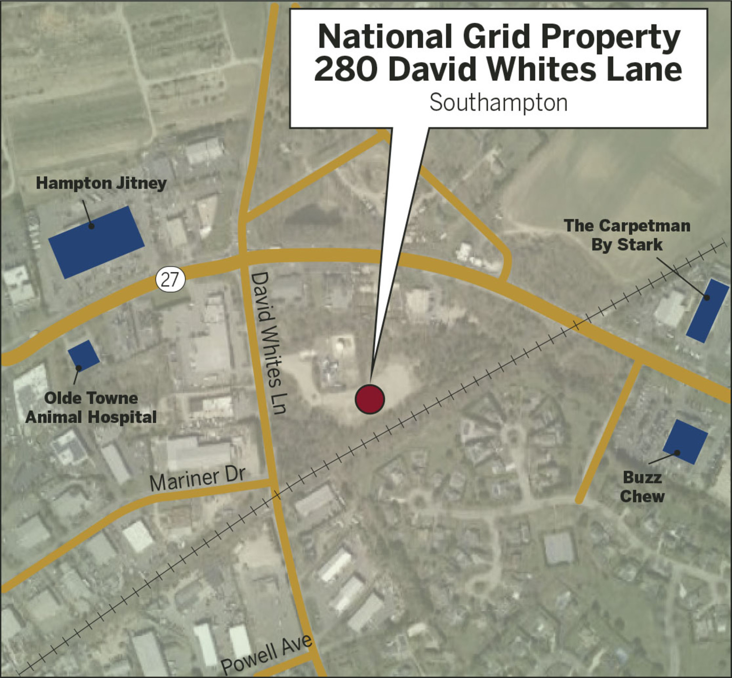 The National Grid property at 280 David Whites Lane.
