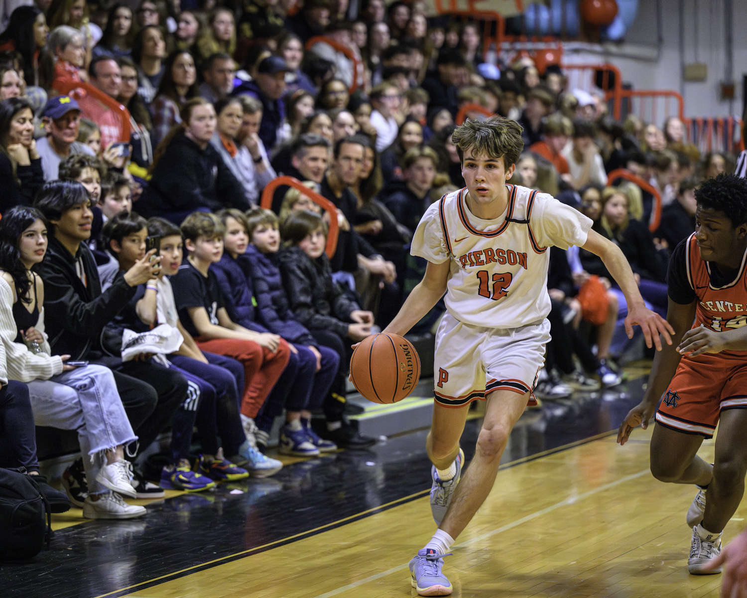 Whaler Ryan Ziemer dribbles the ball down the sideline.  MARIANNE BARNETT