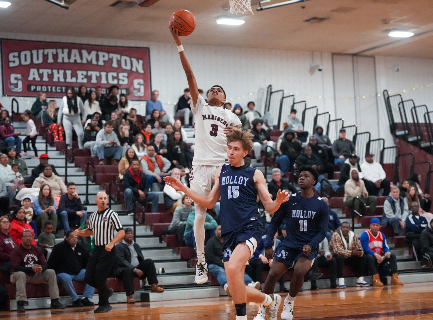 Southampton junior Tyson Reddick scored eight points against Archbishop Molloy.   RON ESPOSITO/SOUTHAMPTON SCHOOL DISTRICT