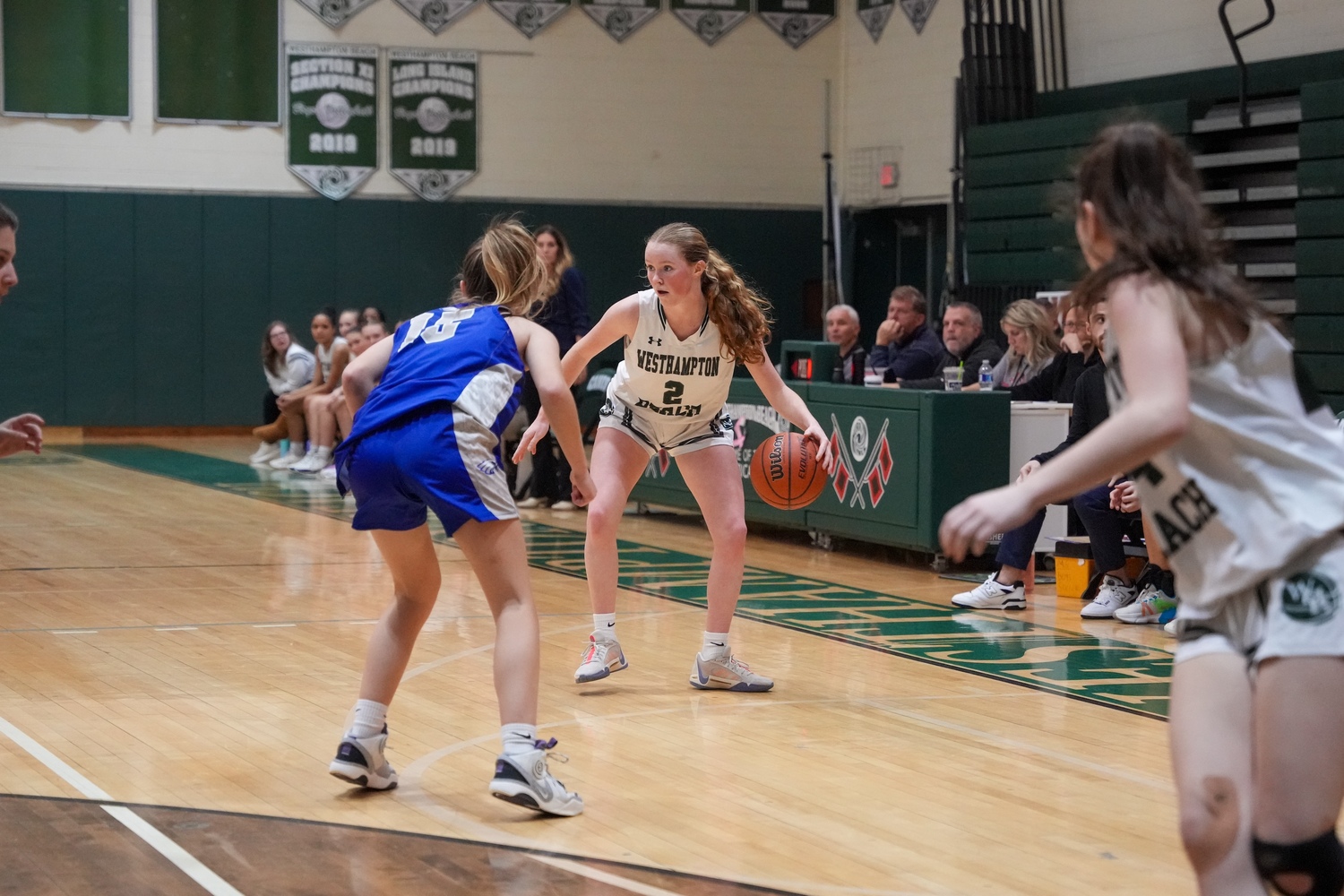 Senior guard Sarah Gormley swiped four steals and added four points in the win over Hauppauge. RON ESPOSITO