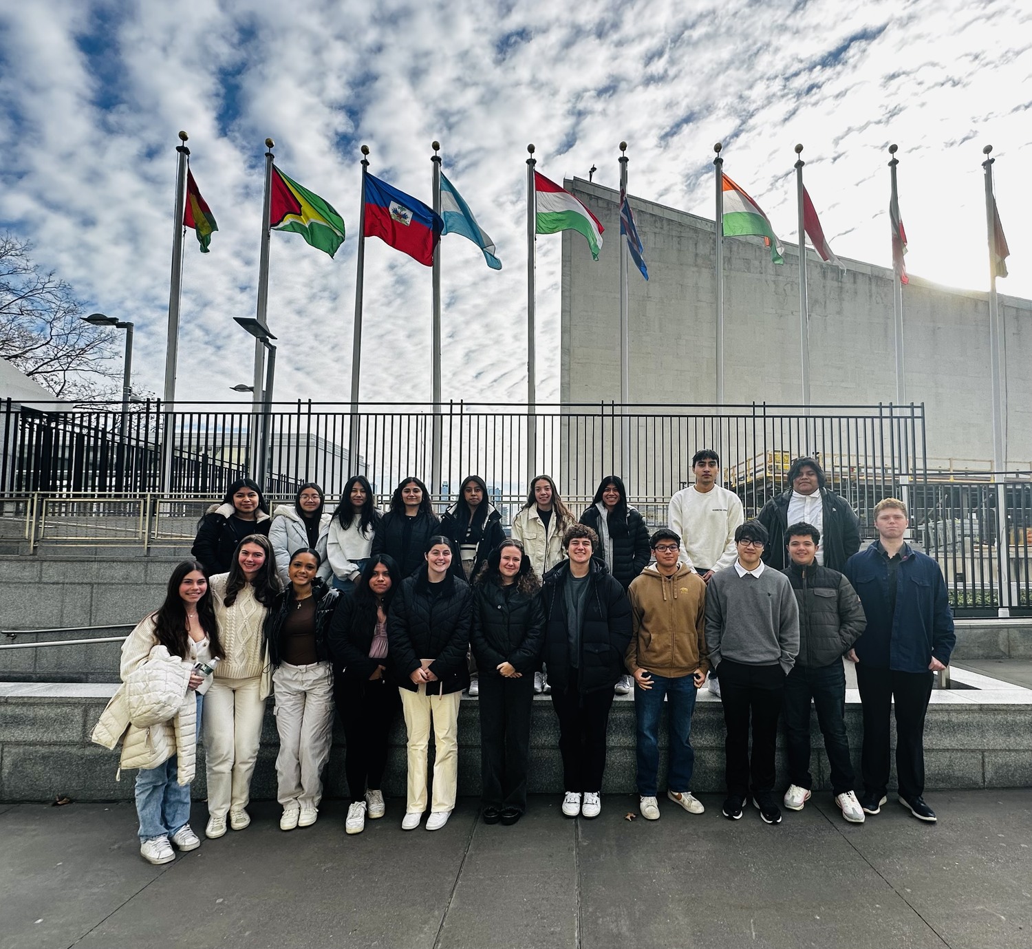 Westhampton Beach High School AP Spanish students in Denizzie Kearns's class recently visited the United Nations headquarters to learn about its history, objectives and work. They toured the famous General Assembly Hall and Security Council Chamber. The tour, all done in Spanish, provided students with a deeper understanding of how the UN works toward peace, dignity and equality on a healthy planet. “Students left inspired to never give up making this world a better place for all,” said Kearns.