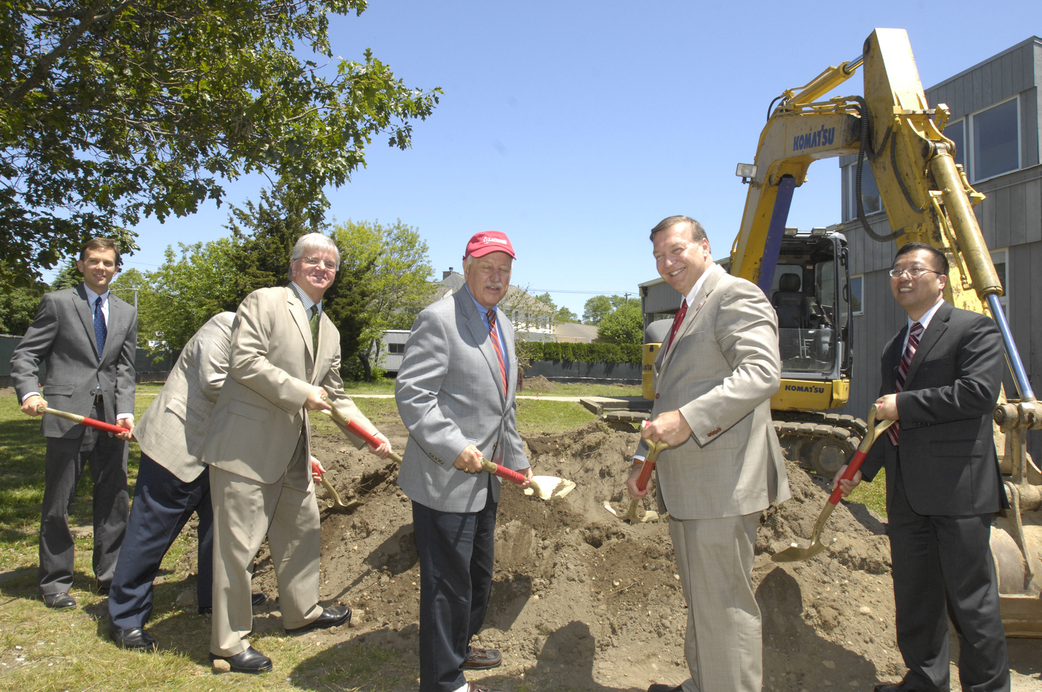 Ground is broken in May of 2012for an $8.3 million new Marine Science facility on Fort Pond Bay, at the site of the existing center. It would open in August 2013.   DANA SHAW