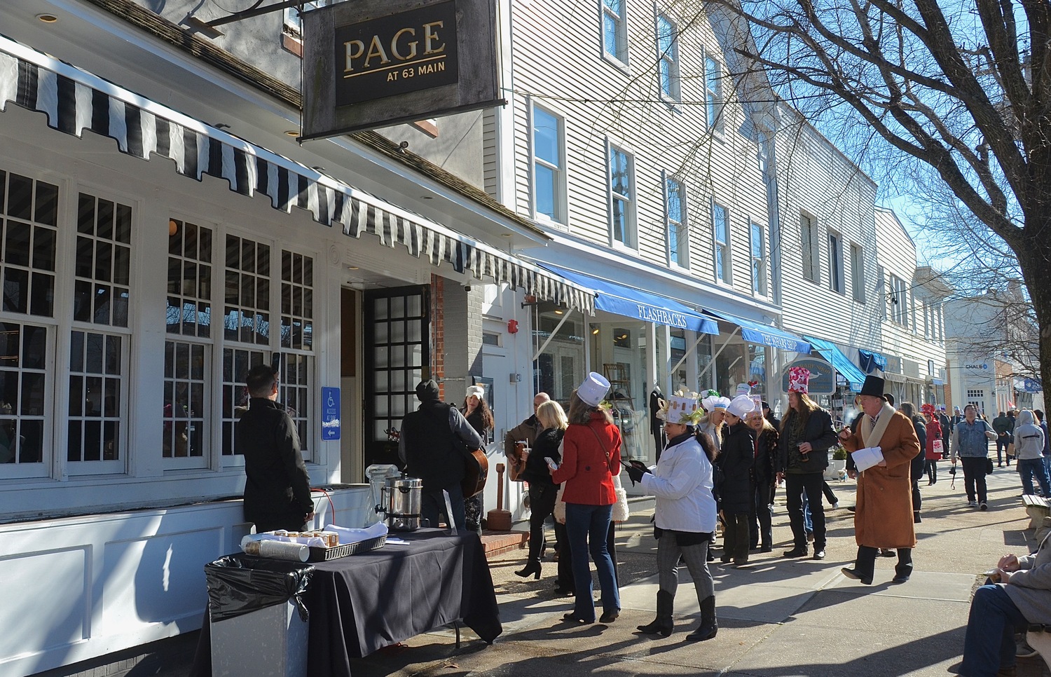 Members of the Sag Harbor Hysterical Society during the Culinary Stroll on Saturday.