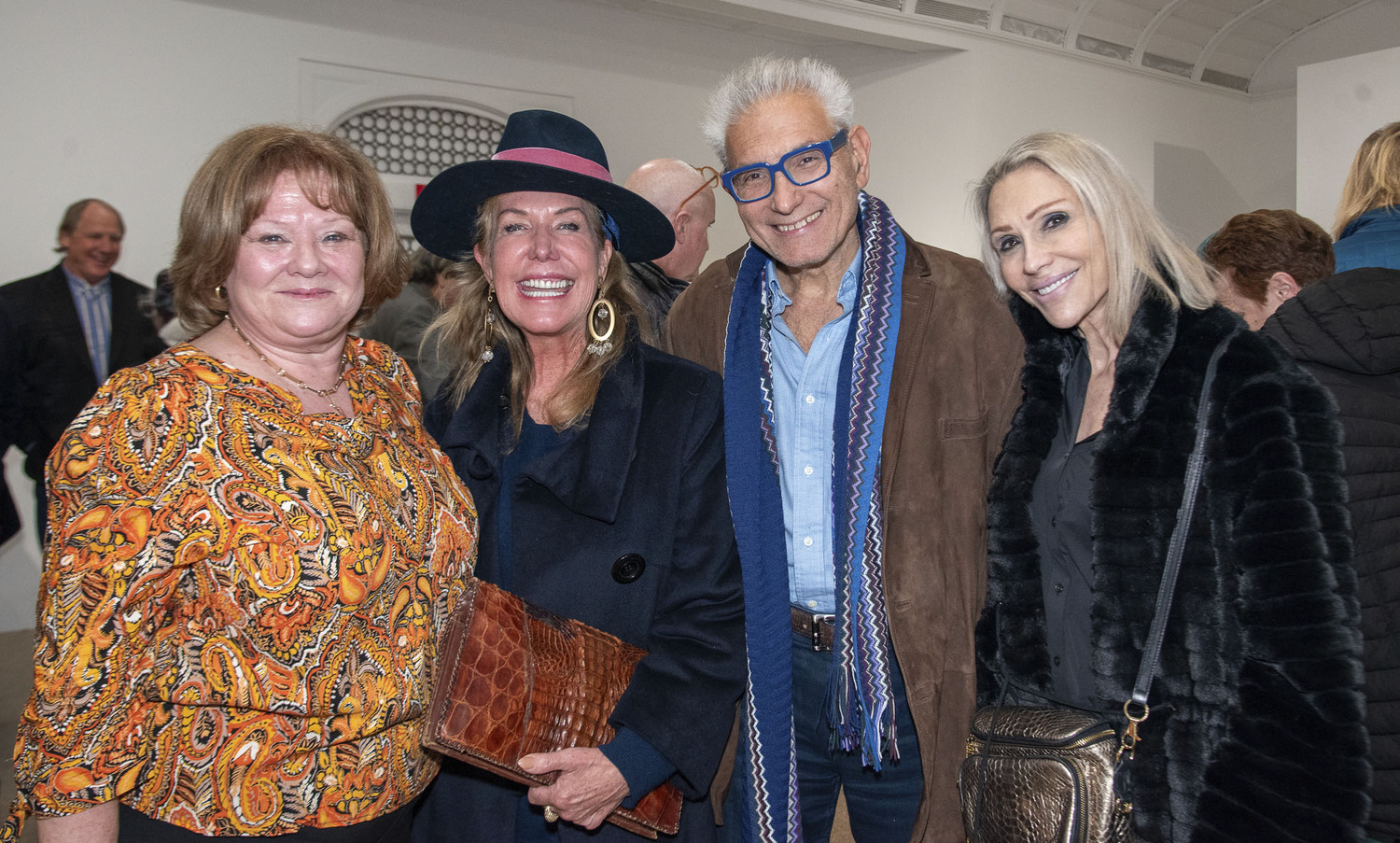 Christina Strassfield, Cindy Lou Wakefield, Rick Friedman and Jessica Burdine at the opening of 