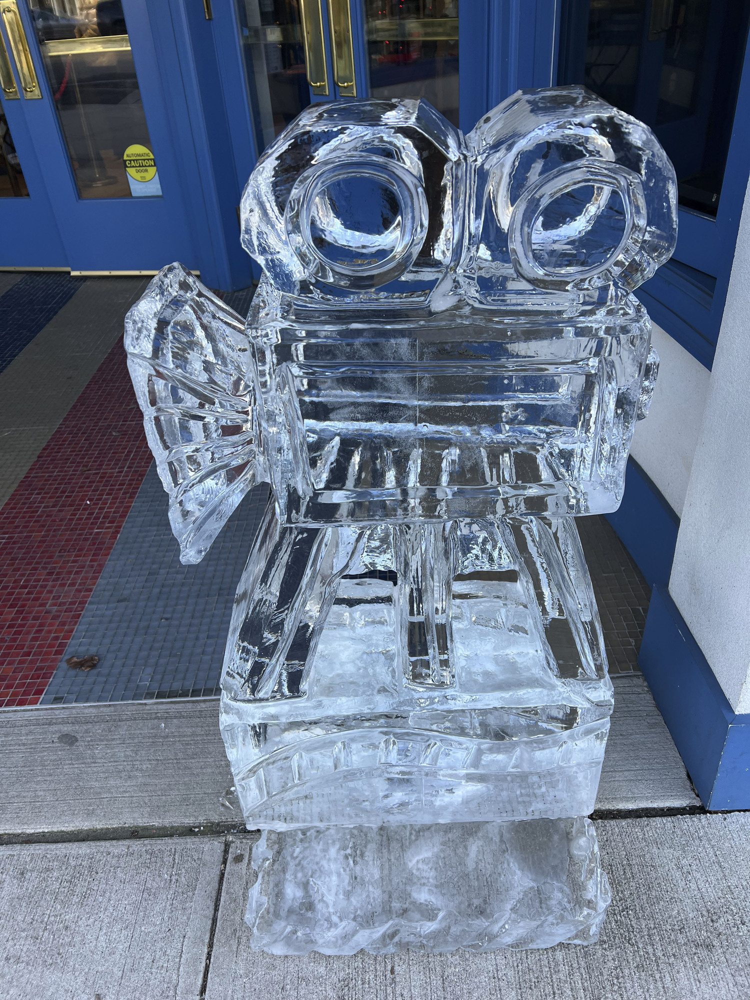 Rich Daly and his team set up more than 30  hand-crafted ice sculptures scattered throughout the village and up and down Main Street for HarborFrost.   DANA SHAW