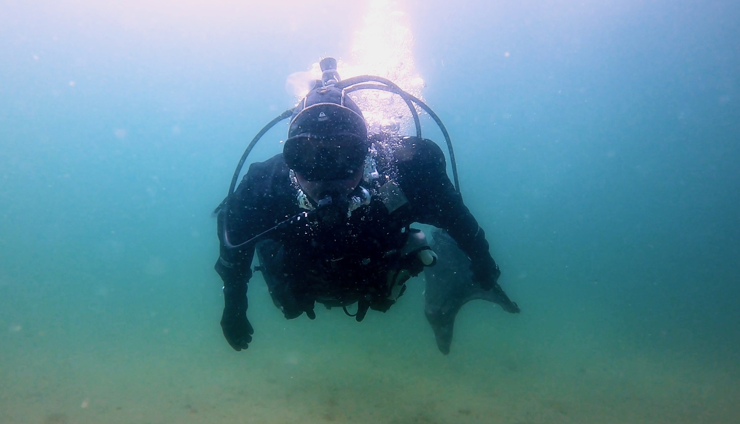 Diving lobsterman Michael Packard in a still from David Abel's new documentary 