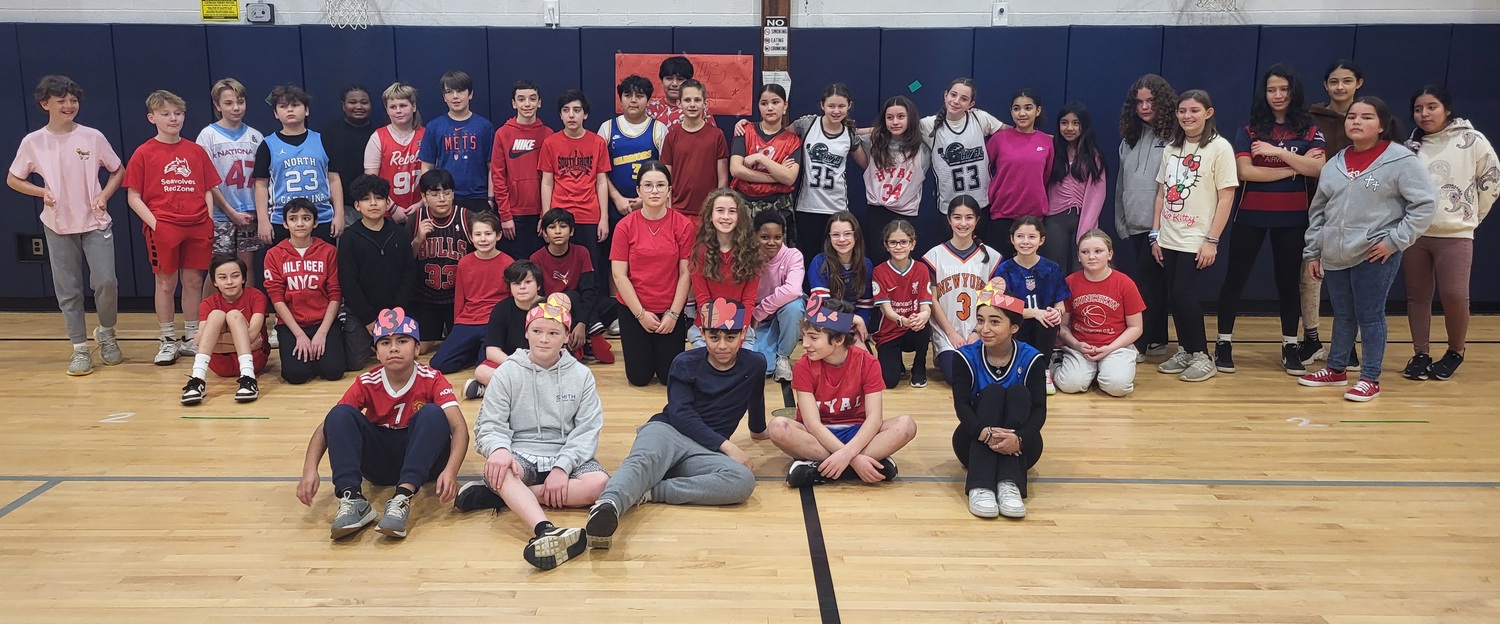 East Quogue Elementary School students participated in the American Heart Association’s Kids Heart Challenge.
