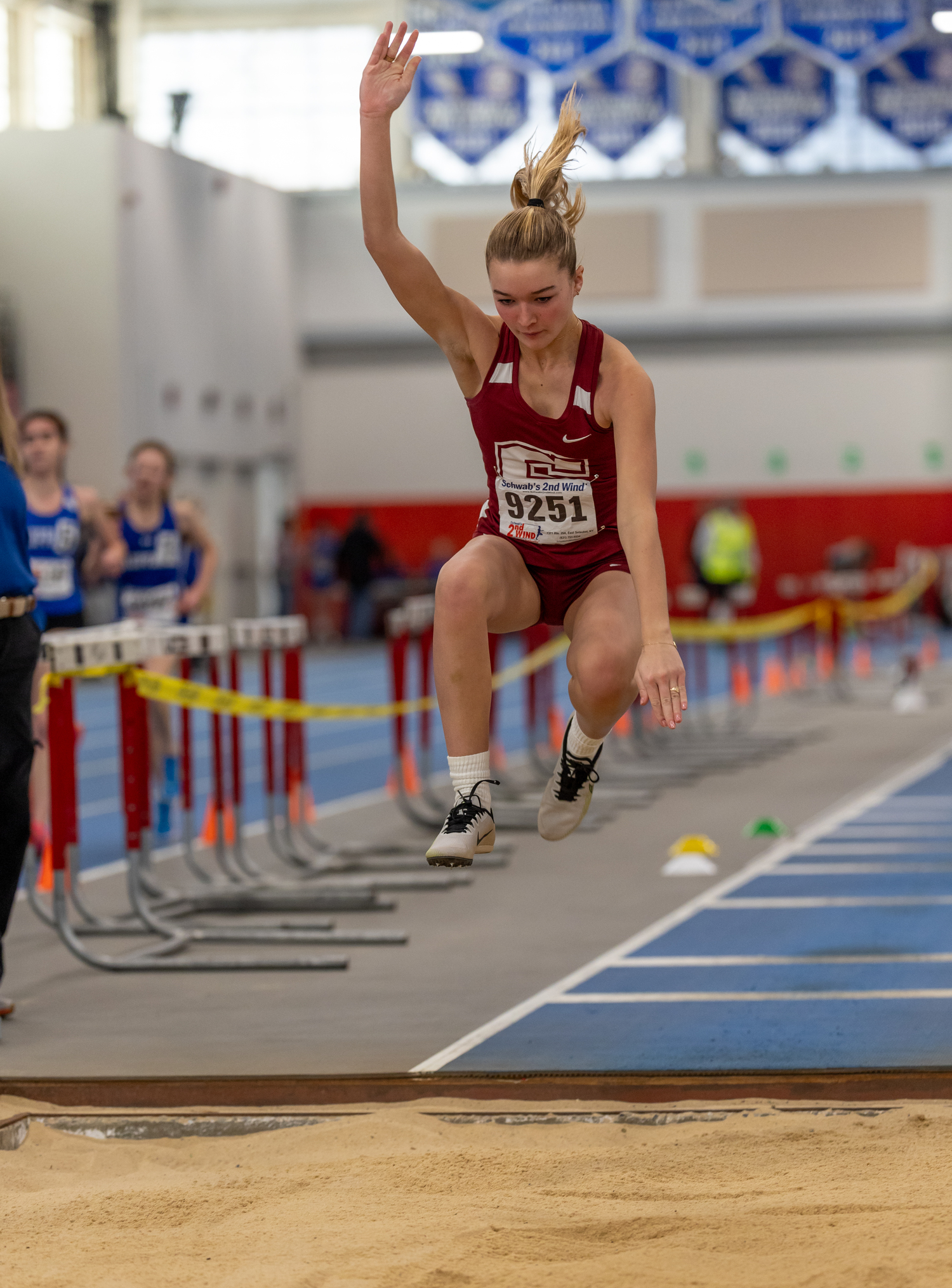 Southampton senior Sloane Edson competed in both the long and triple jumps on Sunday.   RON ESPOSITO