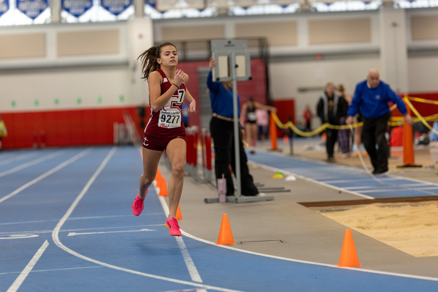 Southampton junior Emma Suhr ran a personal best in the 600-meter run on Sunday.   RON ESPOSITO