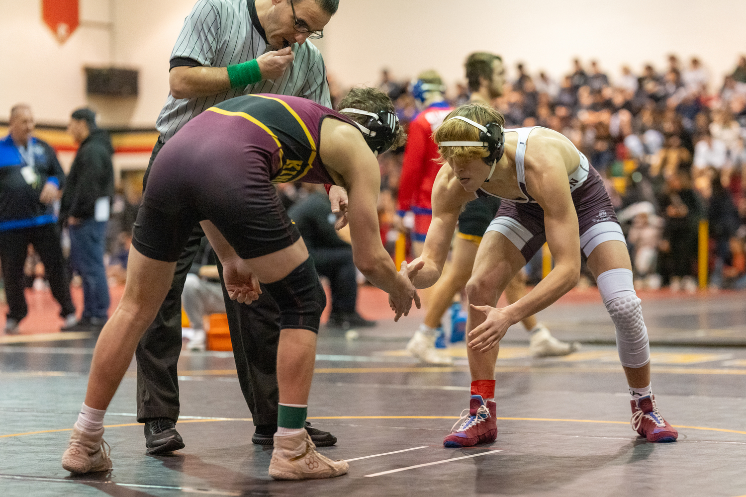 Southampton's Hudson Fox competing at the Paul Dilorio Memorial Tournament at Sachem East High School on January 27.    RON ESPOSITO