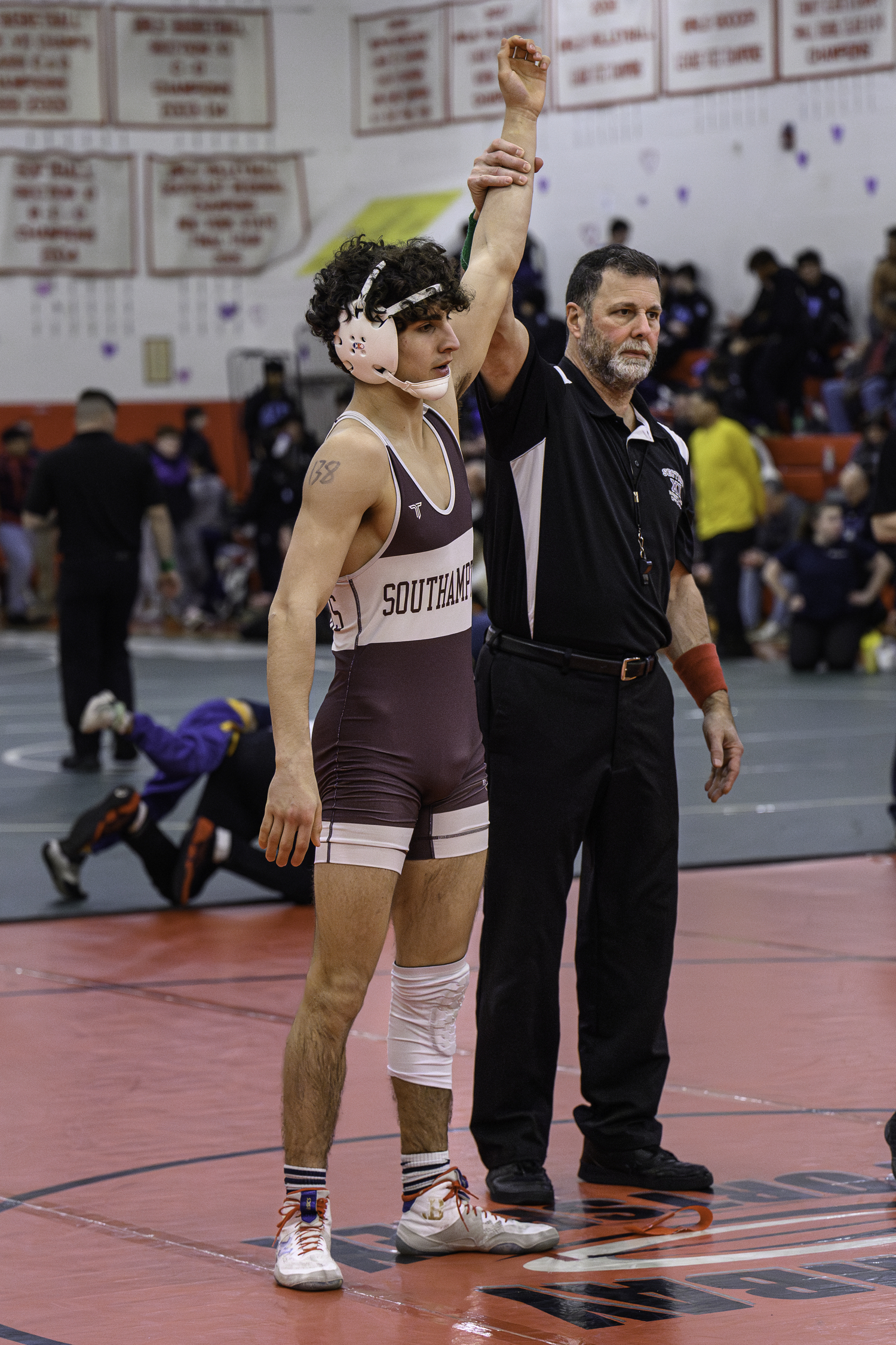 Southampton senior Jack Nastri originally placed third in the county with an opportunity to wrestle for 