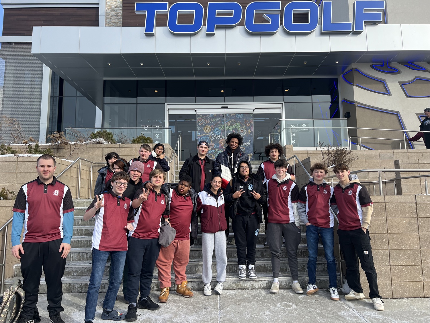 For the first time, the Southampton United Golf team had the opportunity to participate in a new golf program at Top Golf in Holbrook. As part of the program, sponsored by Special Olympics Long Island and Top Golf, the student-athletes practiced for eight weeks at the Top Golf facility to ready themselves for a final competition with teams from across Suffolk County. COURTESY SOUTHAMPTON SCHOOL DISTRICT